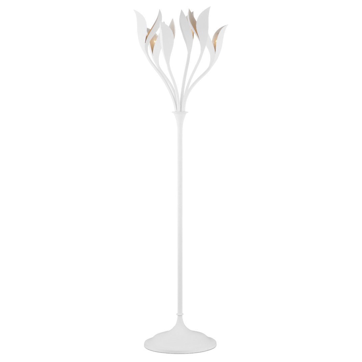 Currey & Co Snowflower Floor Lamp
