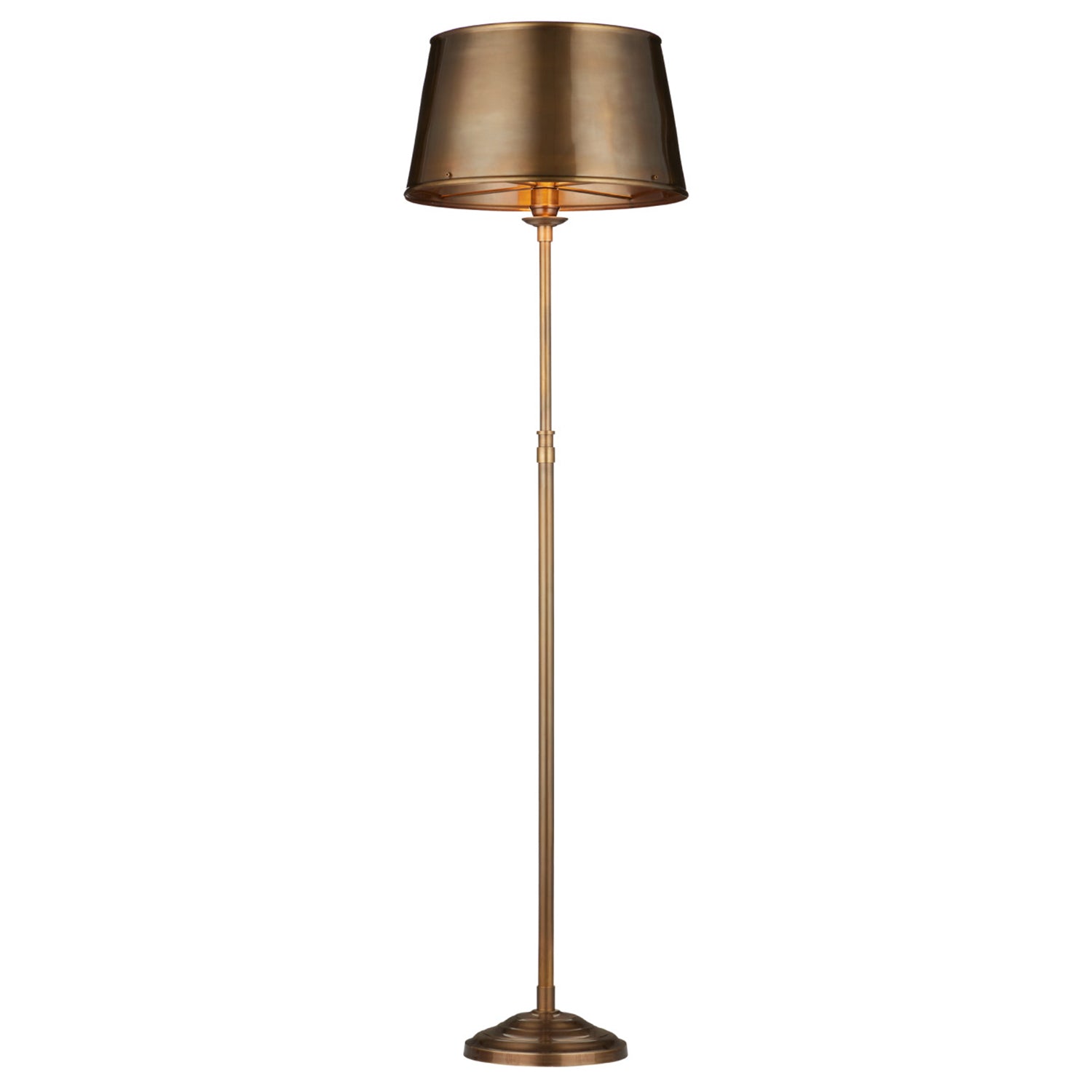 Currey & Co Callum Brass Floor Lamp