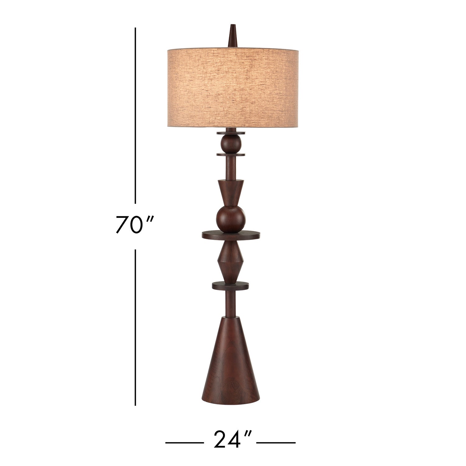 Currey & Co Cipher Floor Lamp