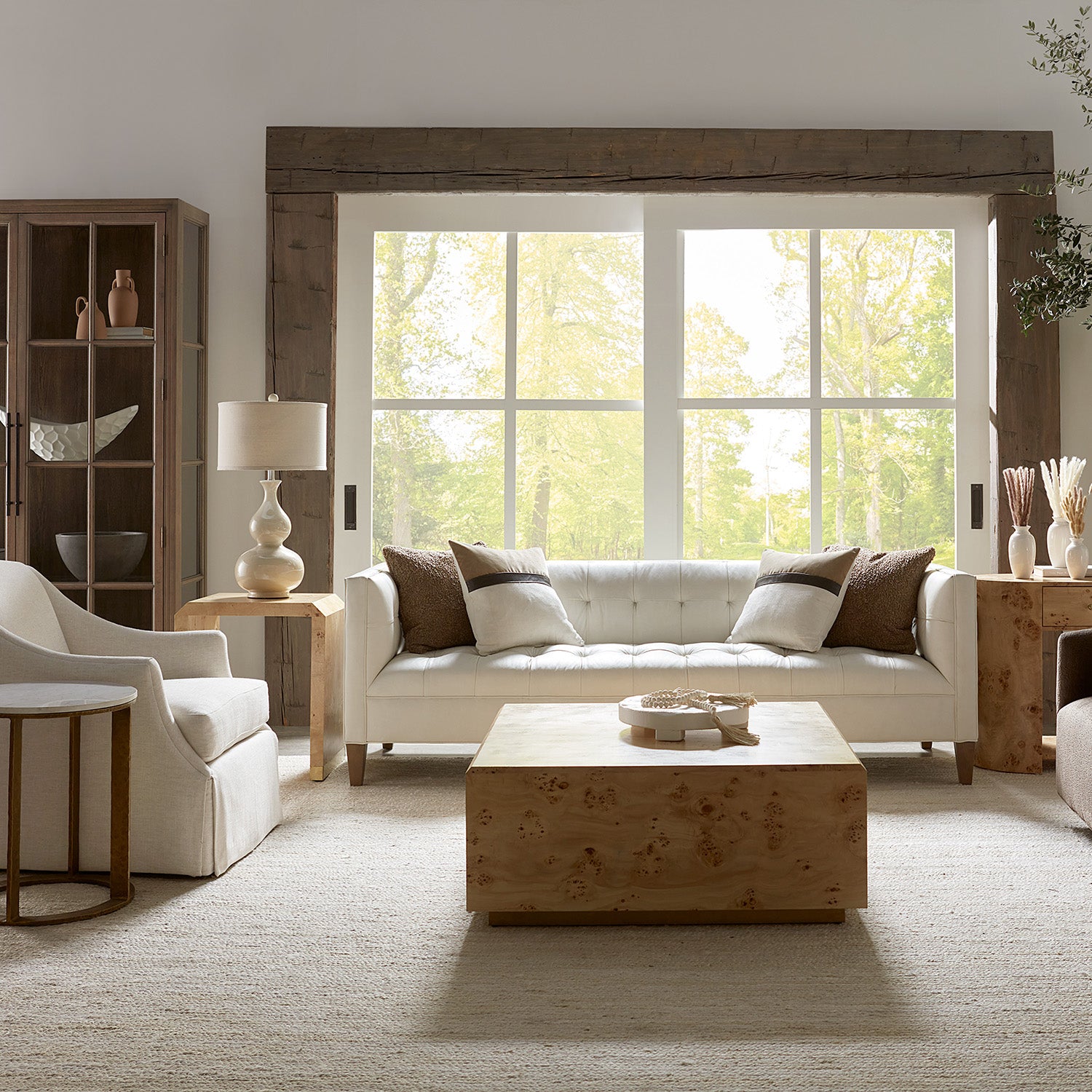 Sequoia Chairside Table Set of 2 styling detail