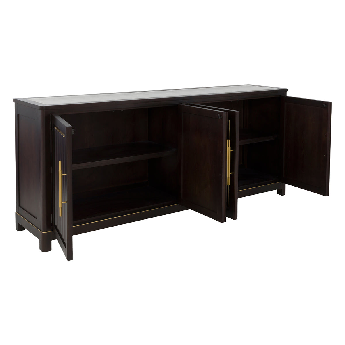 Fairfield Chair Matteo Aria Cafe Mocha Four Door Credenza