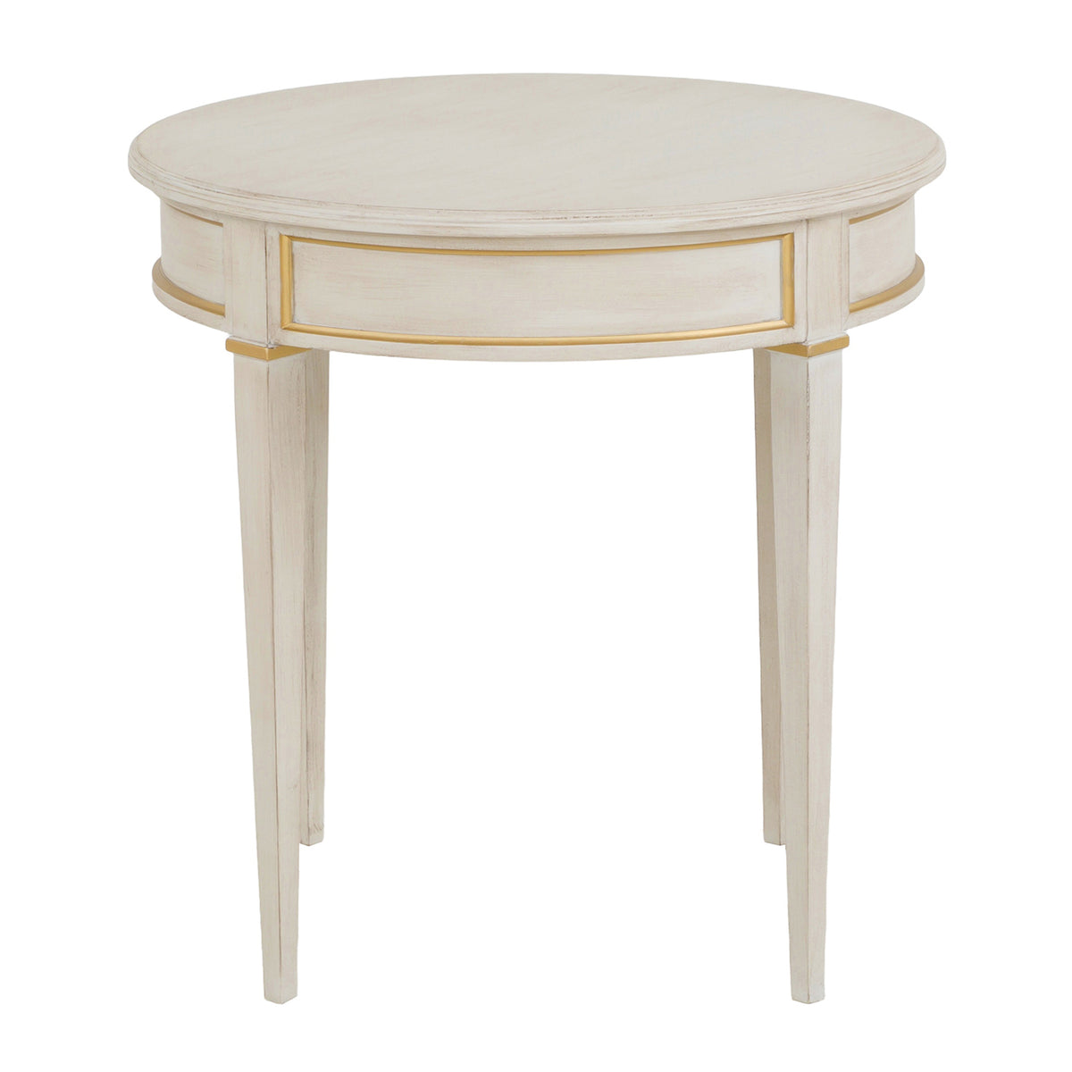Fairfield Chair Matteo Linea Champagne Mist Round End Table Set of 2