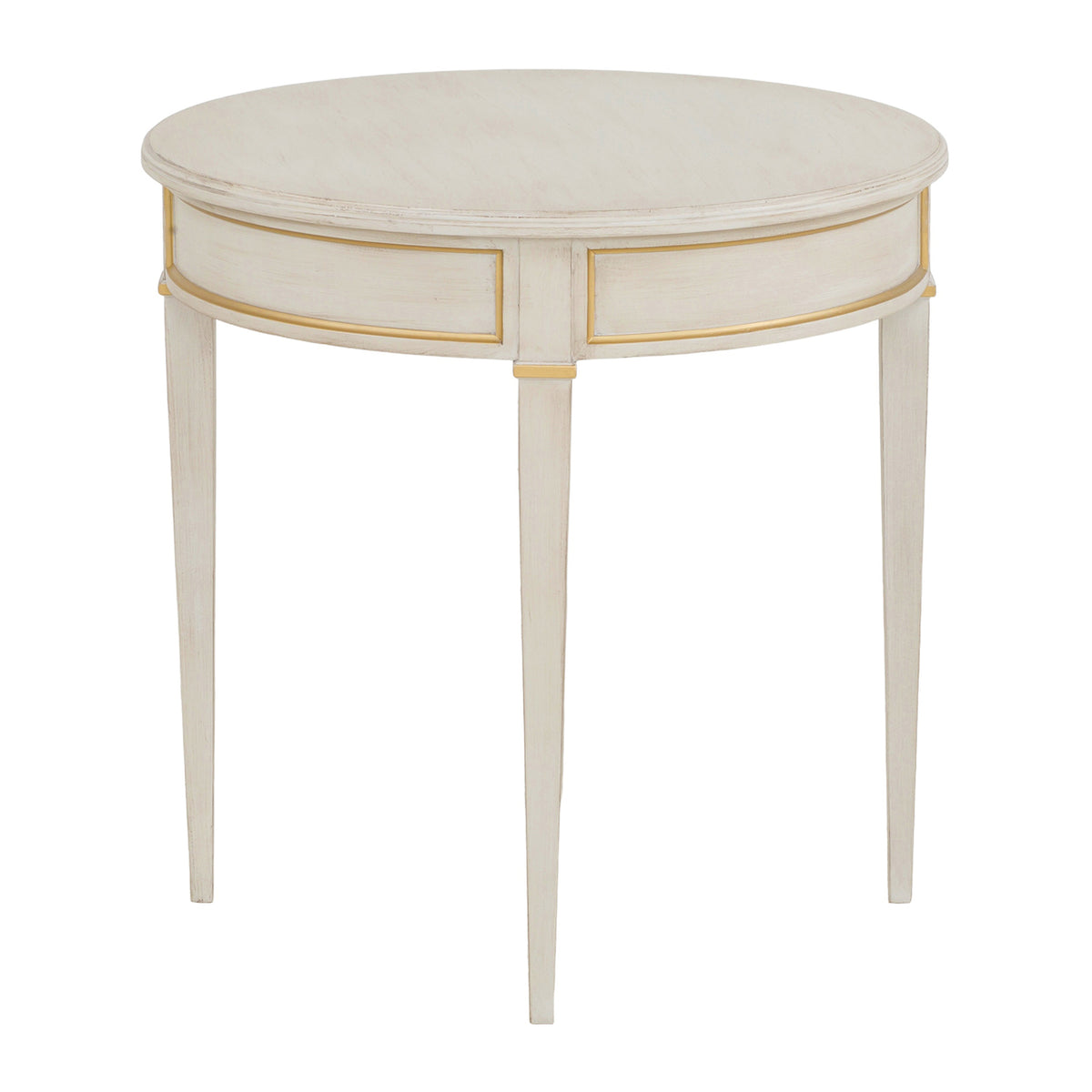 Fairfield Chair Matteo Linea Champagne Mist Round End Table Set of 2