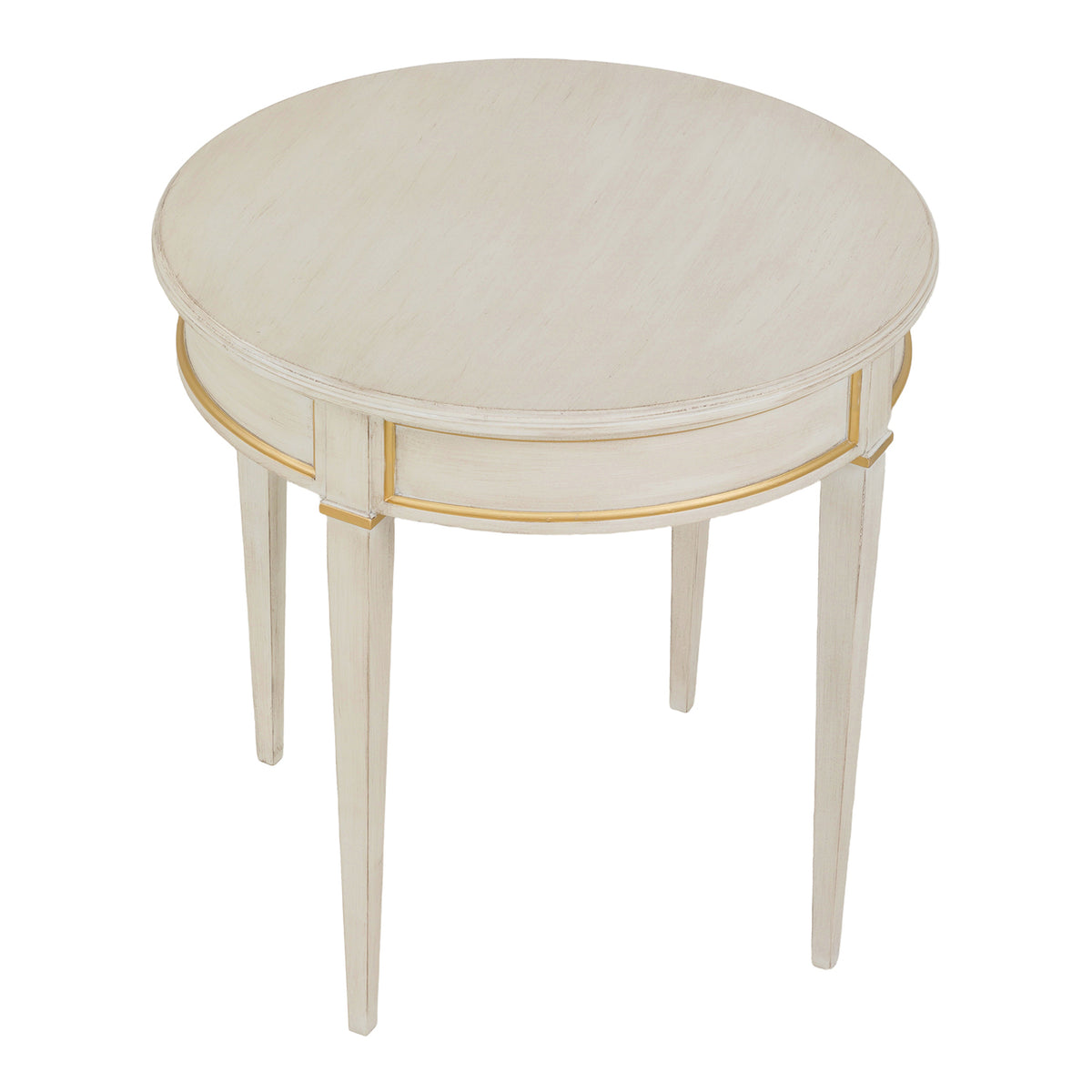 Fairfield Chair Matteo Linea Champagne Mist Round End Table Set of 2