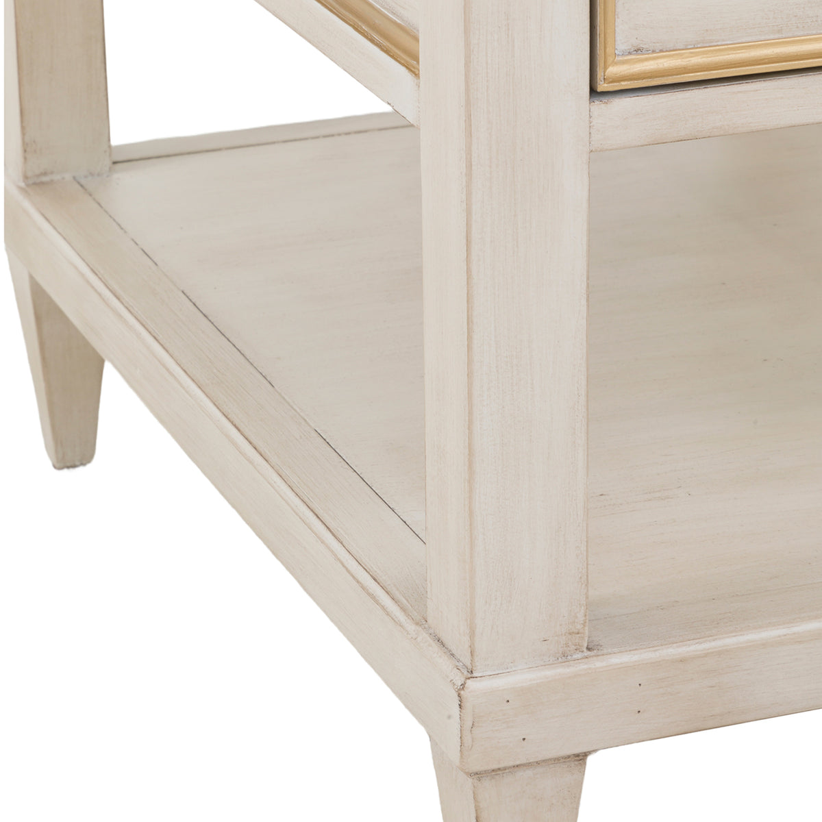Fairfield Chair Matteo Linea Champagne Mist Rectangle One Drawer Open End Table Set of 2