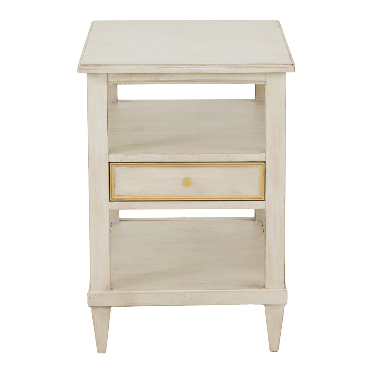 Fairfield Chair Matteo Linea Champagne Mist Rectangle One Drawer Open End Table Set of 2