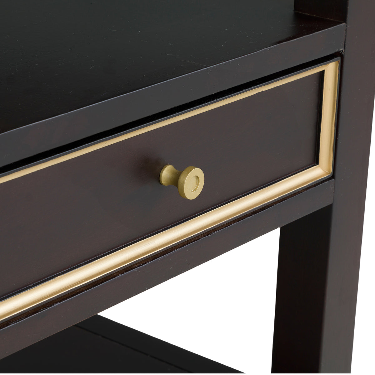 Fairfield Chair Matteo Linea Cafe Mocha Rectangle One Drawer Open End Table Set of 2