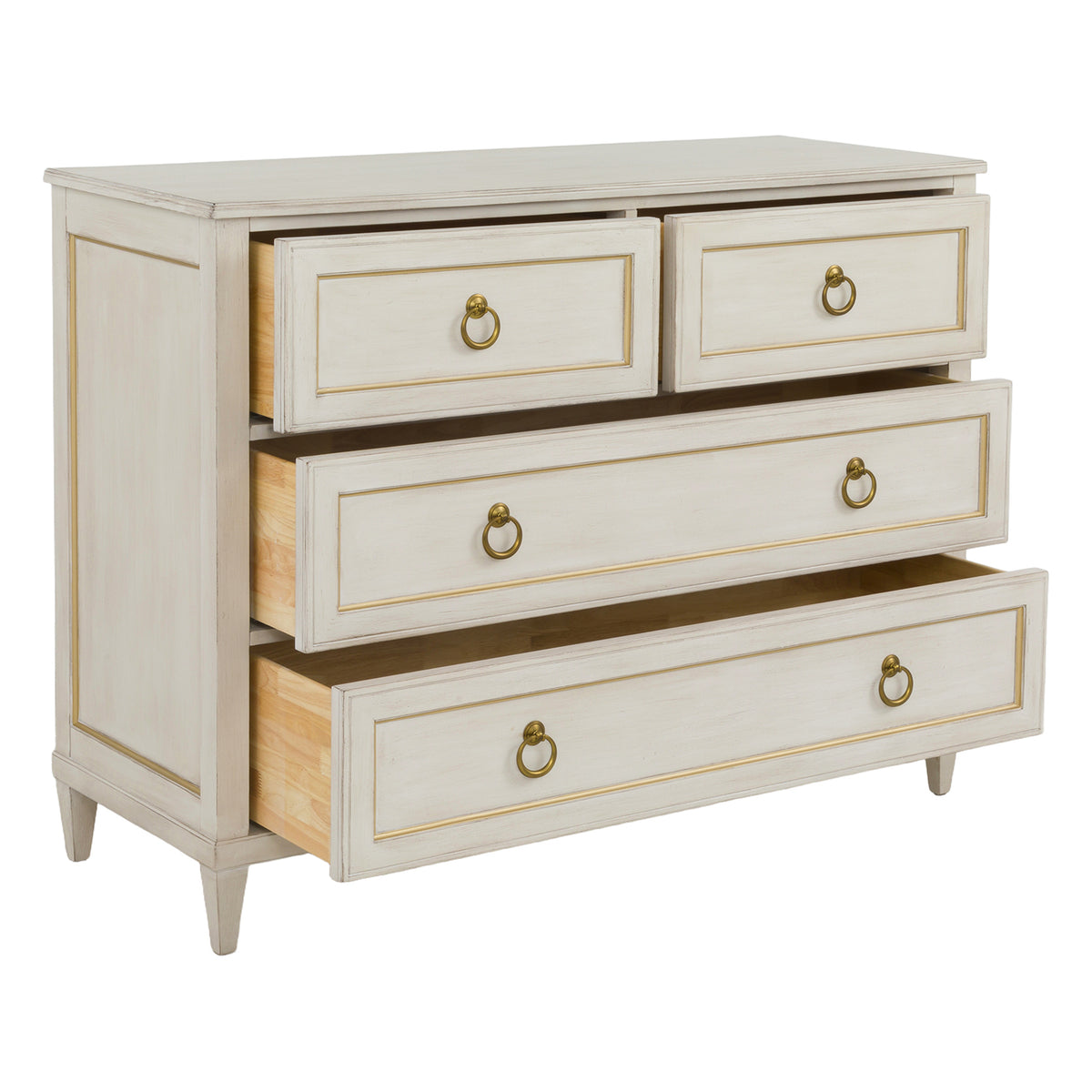 Fairfield Chair Matteo Palazzo Champagne Mist Four Drawer Chest
