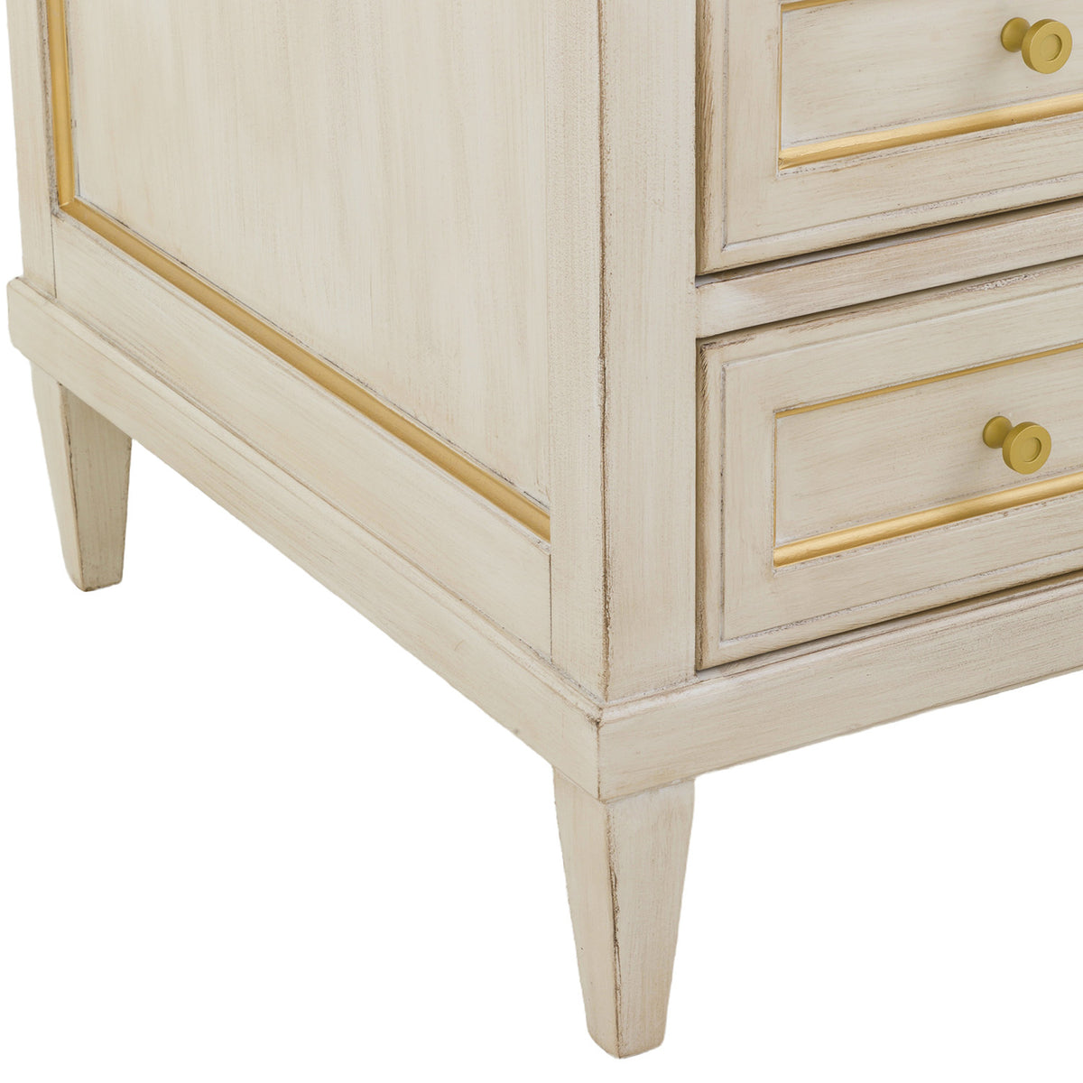 Fairfield Chair Matteo Linea Champagne Mist Three Drawer End Table Set of 2