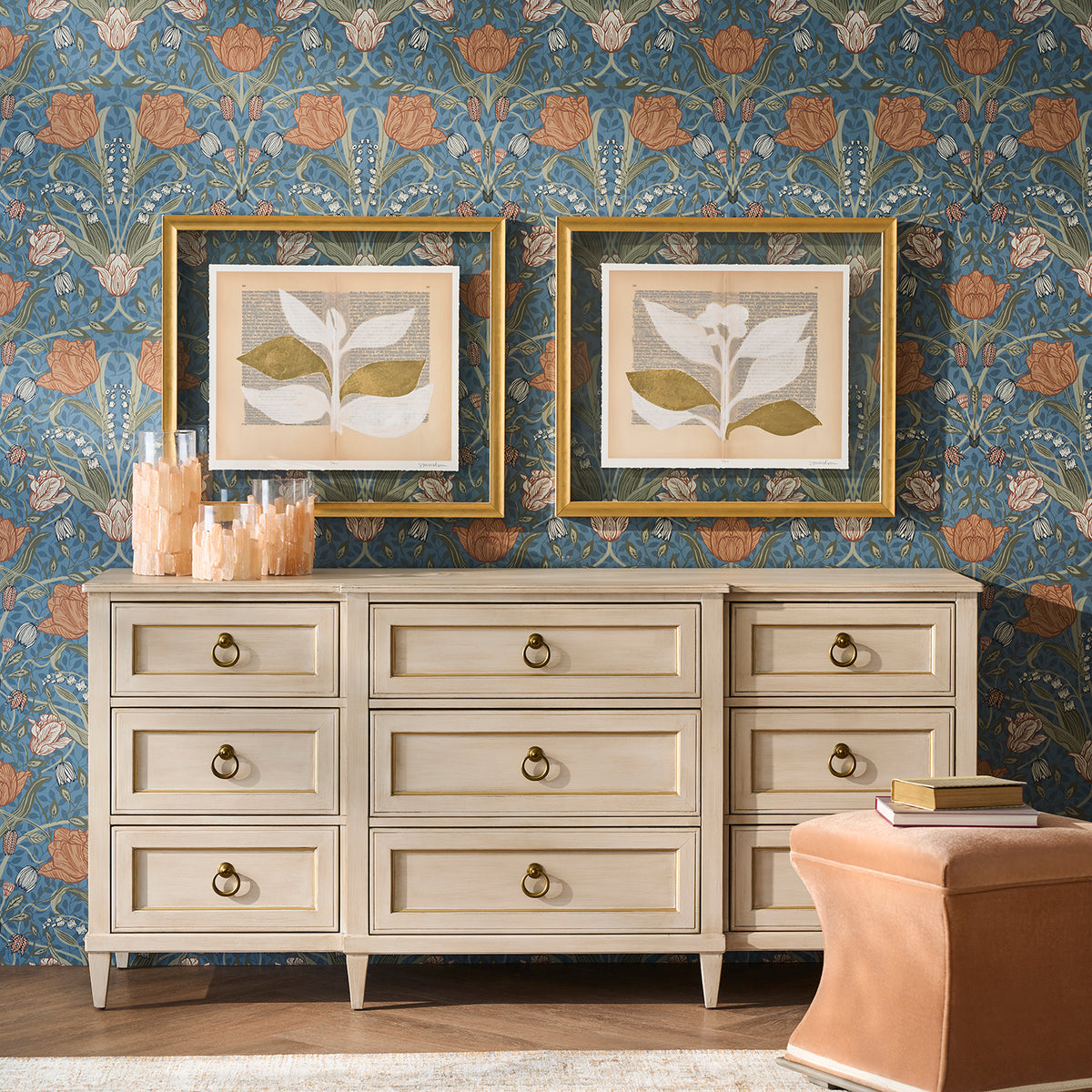 Fairfield Chair Matteo Palazzo Champagne Mist Nine Drawer Dresser