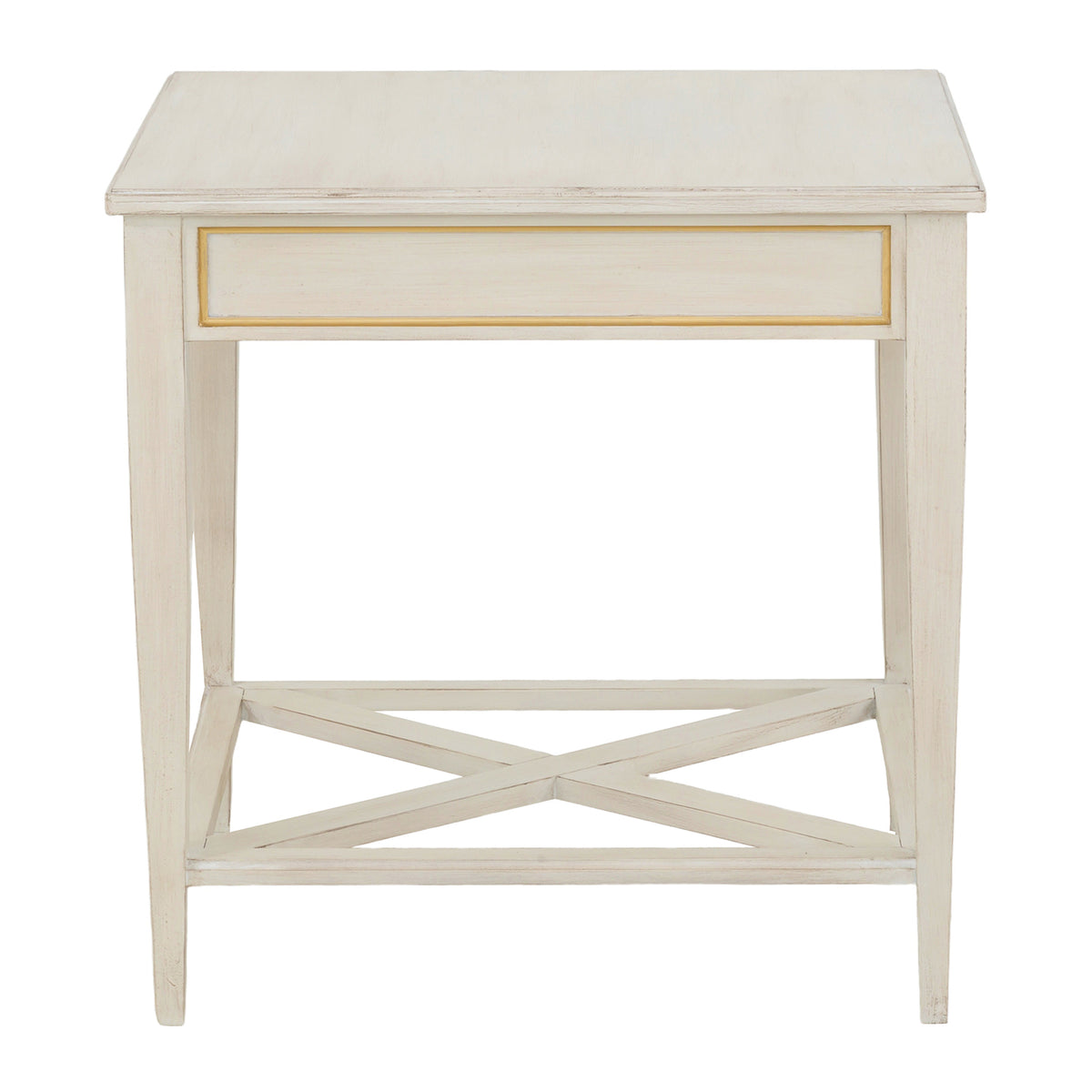 Fairfield Chair Matteo Linea Champagne Mist Rectangular One Drawer End Table Set of 2