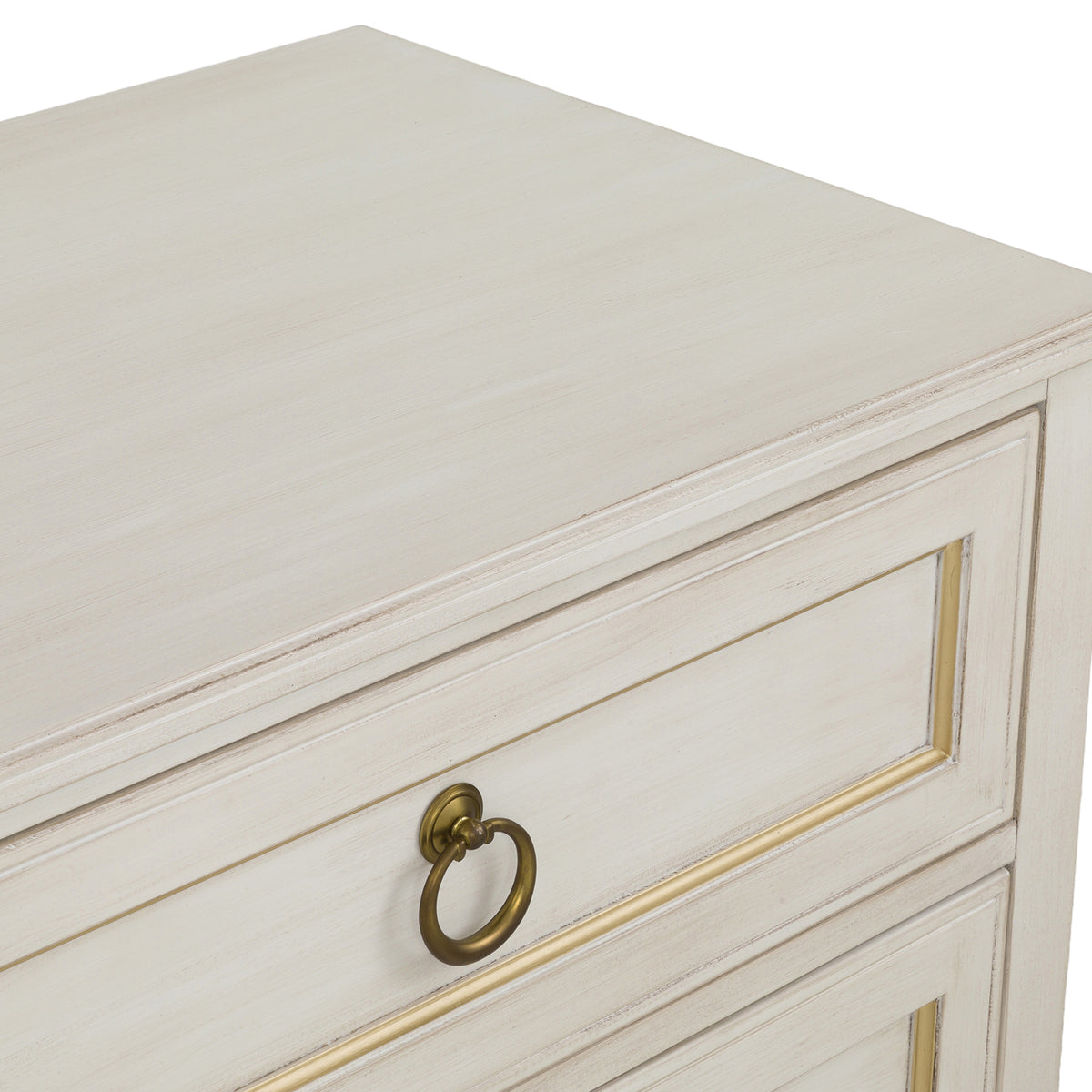 Fairfield Chair Matteo Palazzo Champagne Mist Three Drawer Nightstand Set of 2
