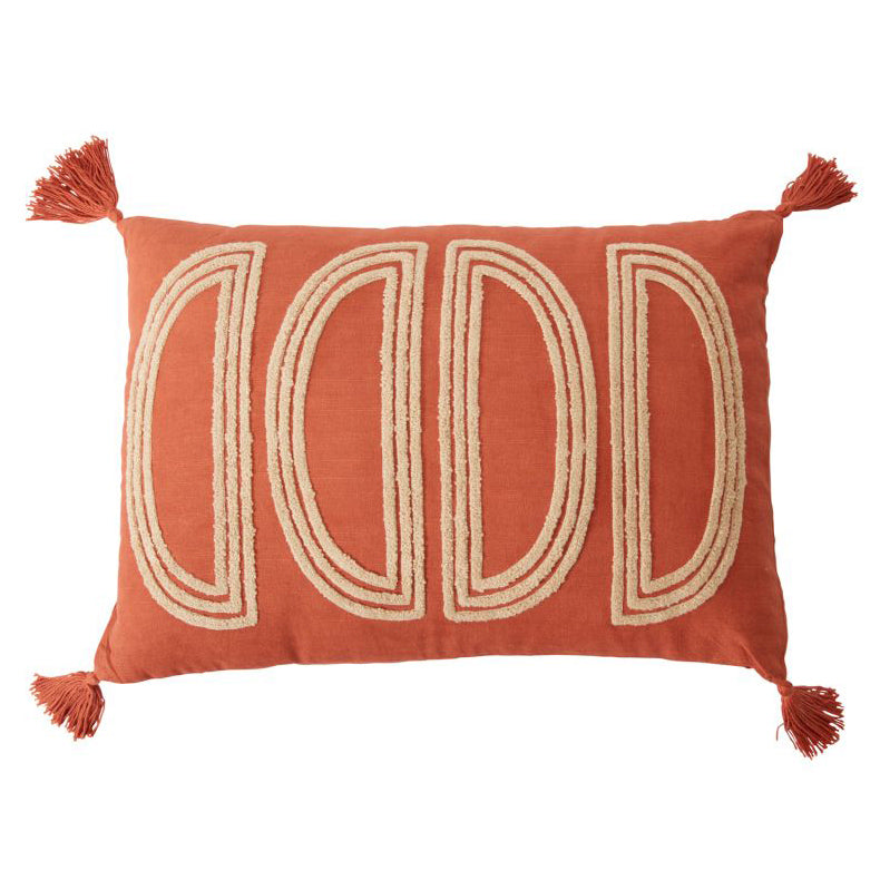 Aldrich Terracotta Throw Pillow