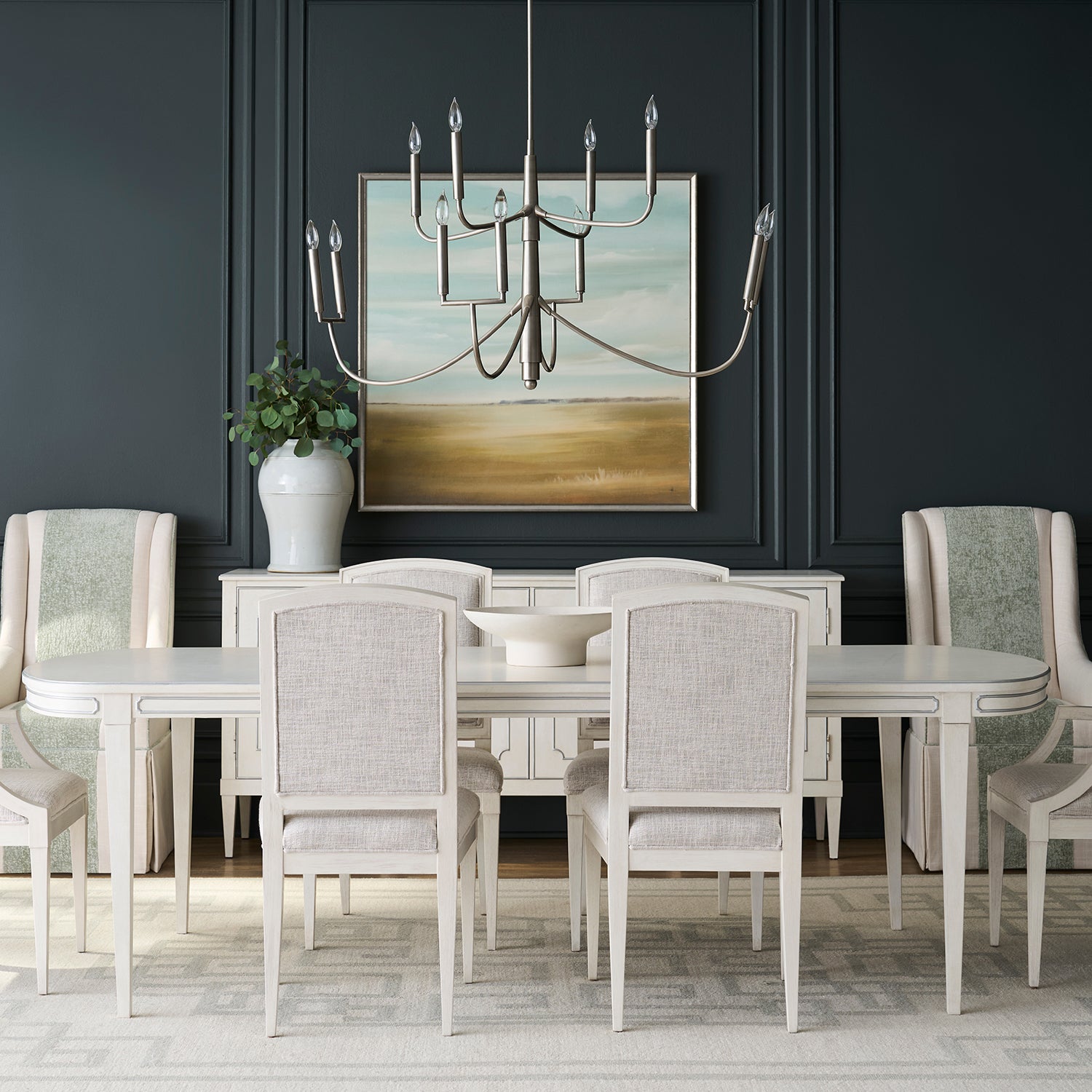 Fairfield Chair Camille Pewter Dining Table — view 4