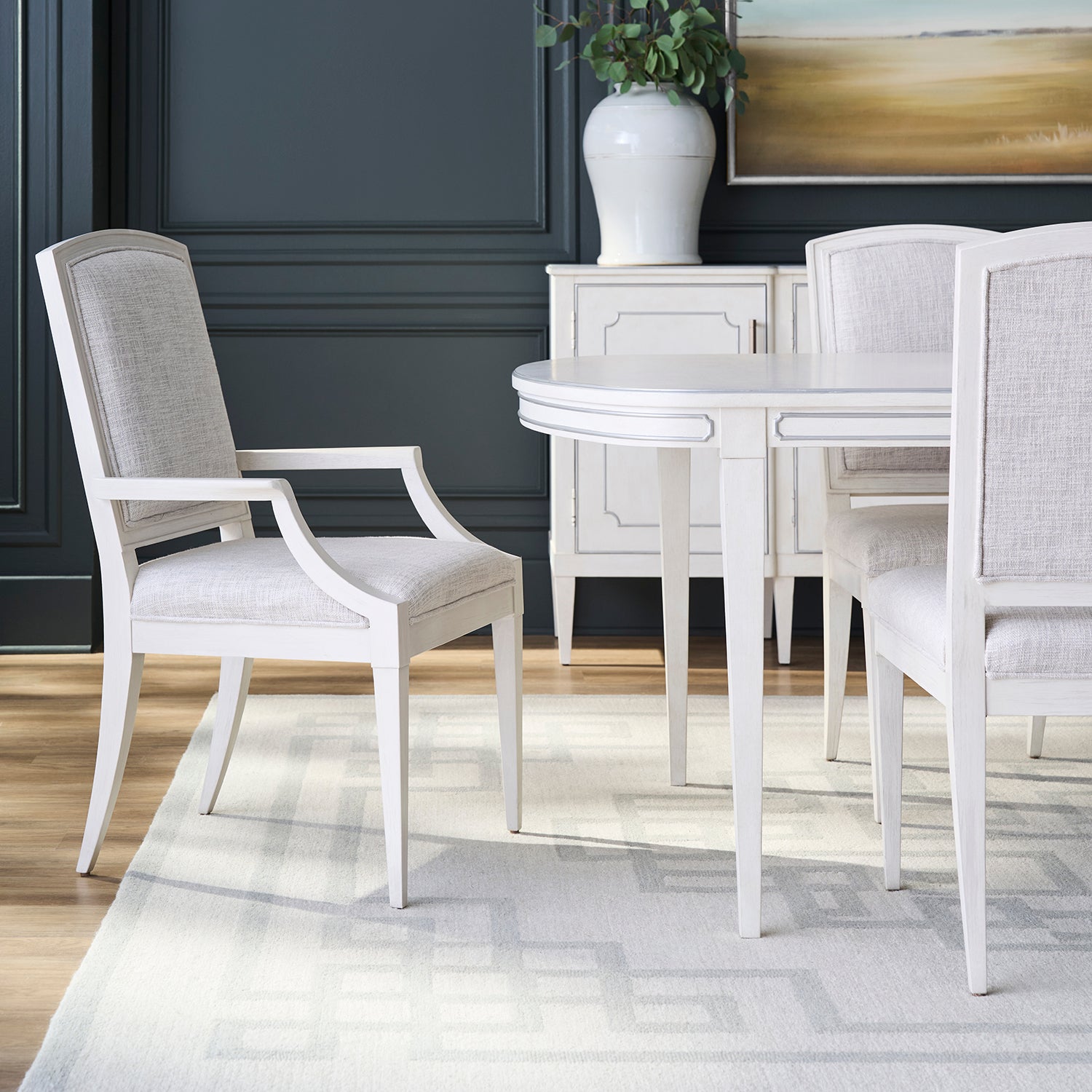 Fairfield Chair Camille Pewter Dining Table — view 3