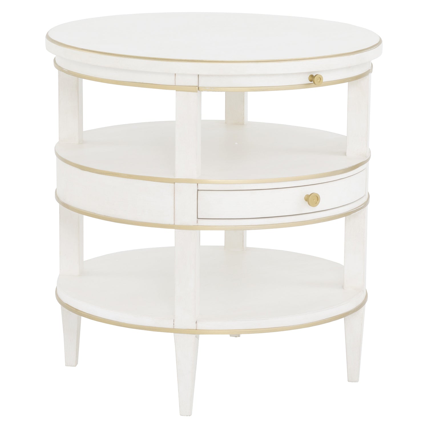 Fairfield Chair Camille Gold Round End Table Set of 2 — view 2