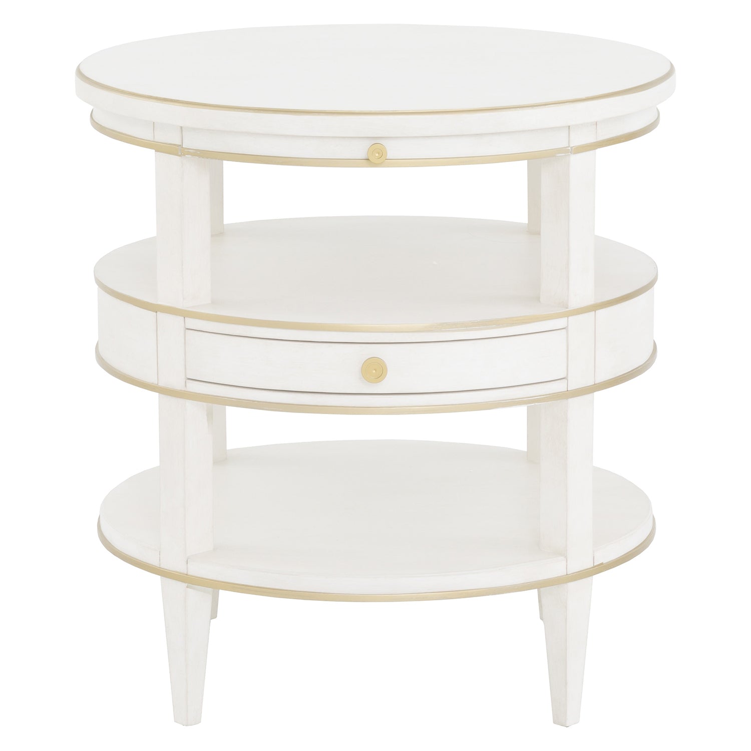 Fairfield Chair Camille Gold Round End Table Set of 2 — view 5