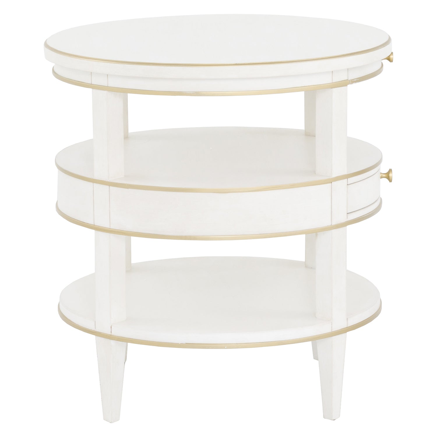 Fairfield Chair Camille Gold Round End Table Set of 2 — view 8