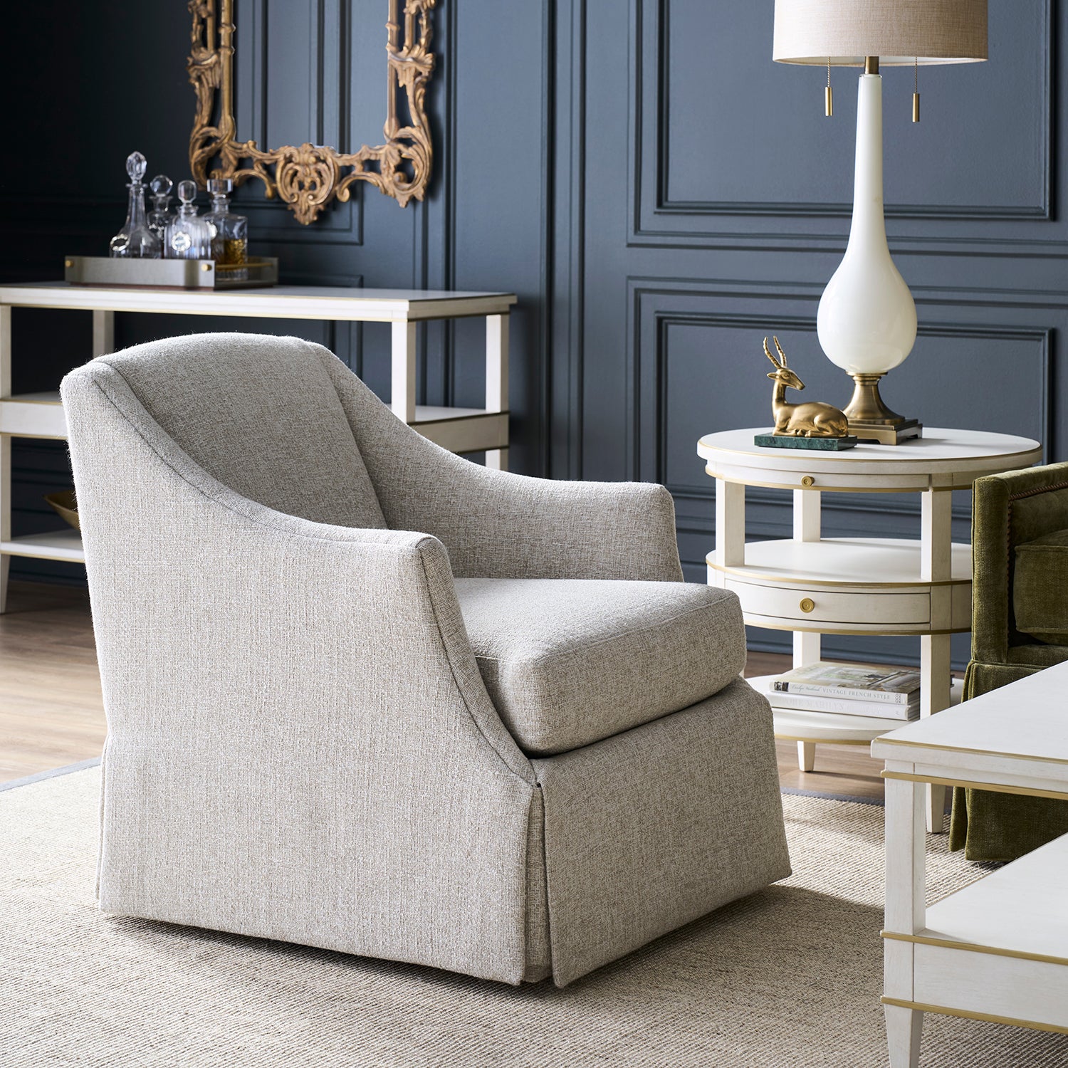 Fairfield Chair Camille Gold Round End Table Set of 2 — view 3
