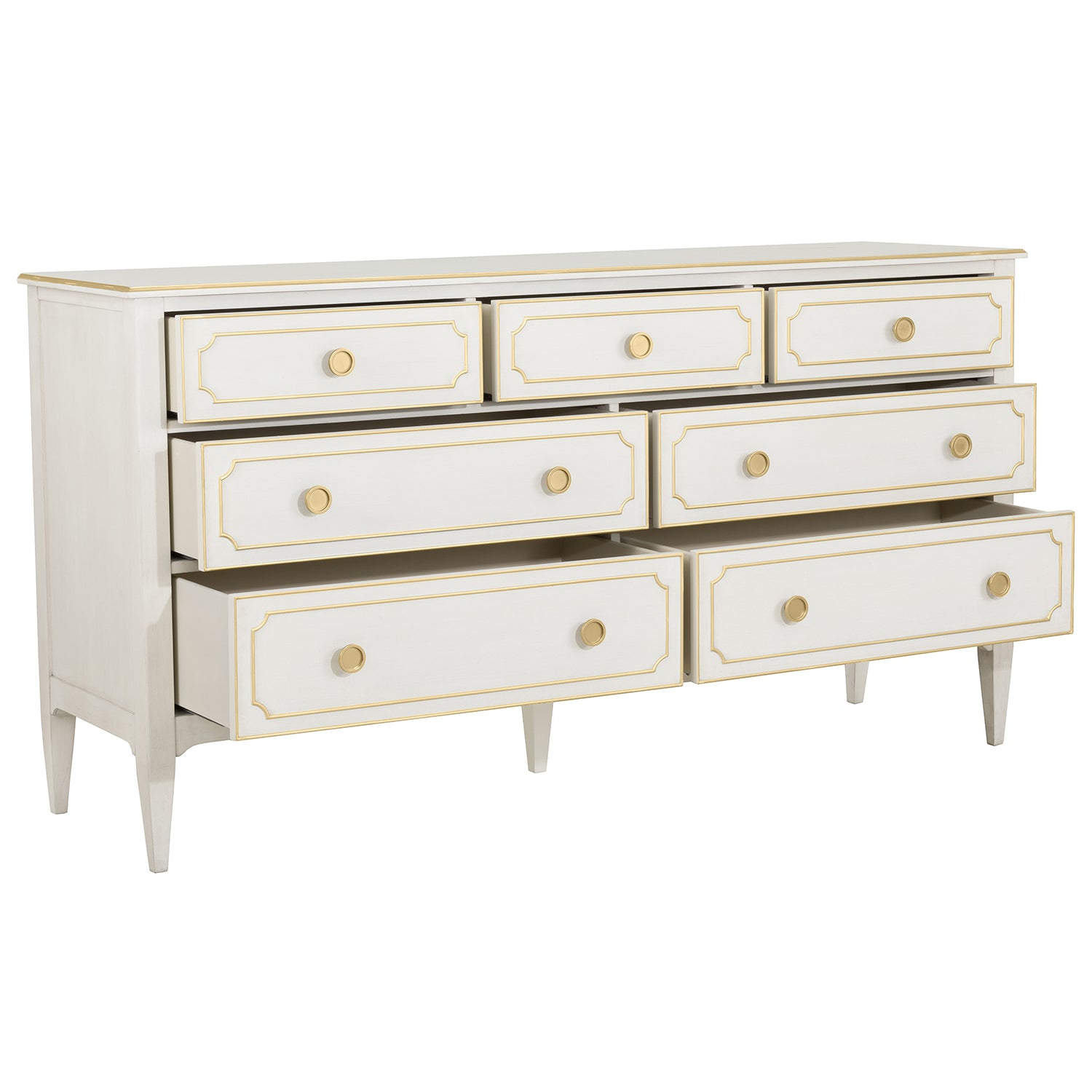 Fairfield Chair Camille Gold Dresser — view 3