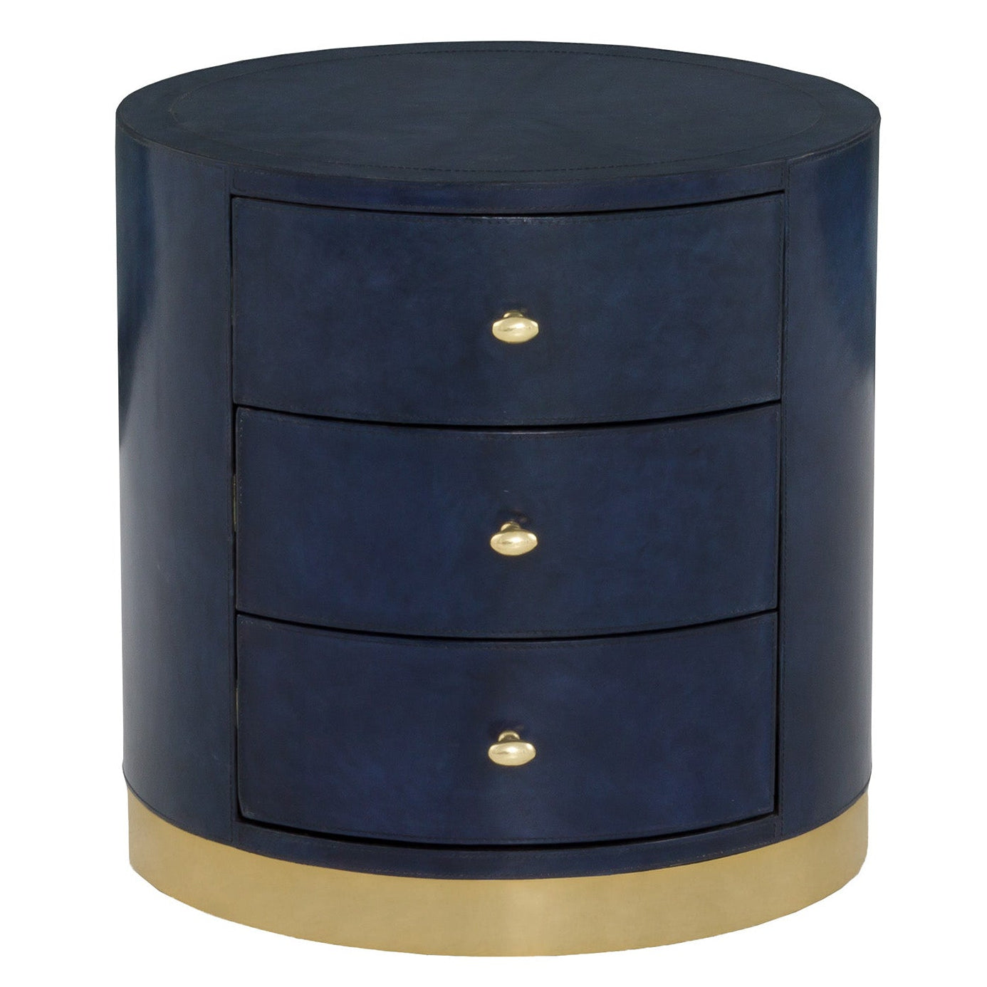 Fairfield Chair Harper Laether Round End Table