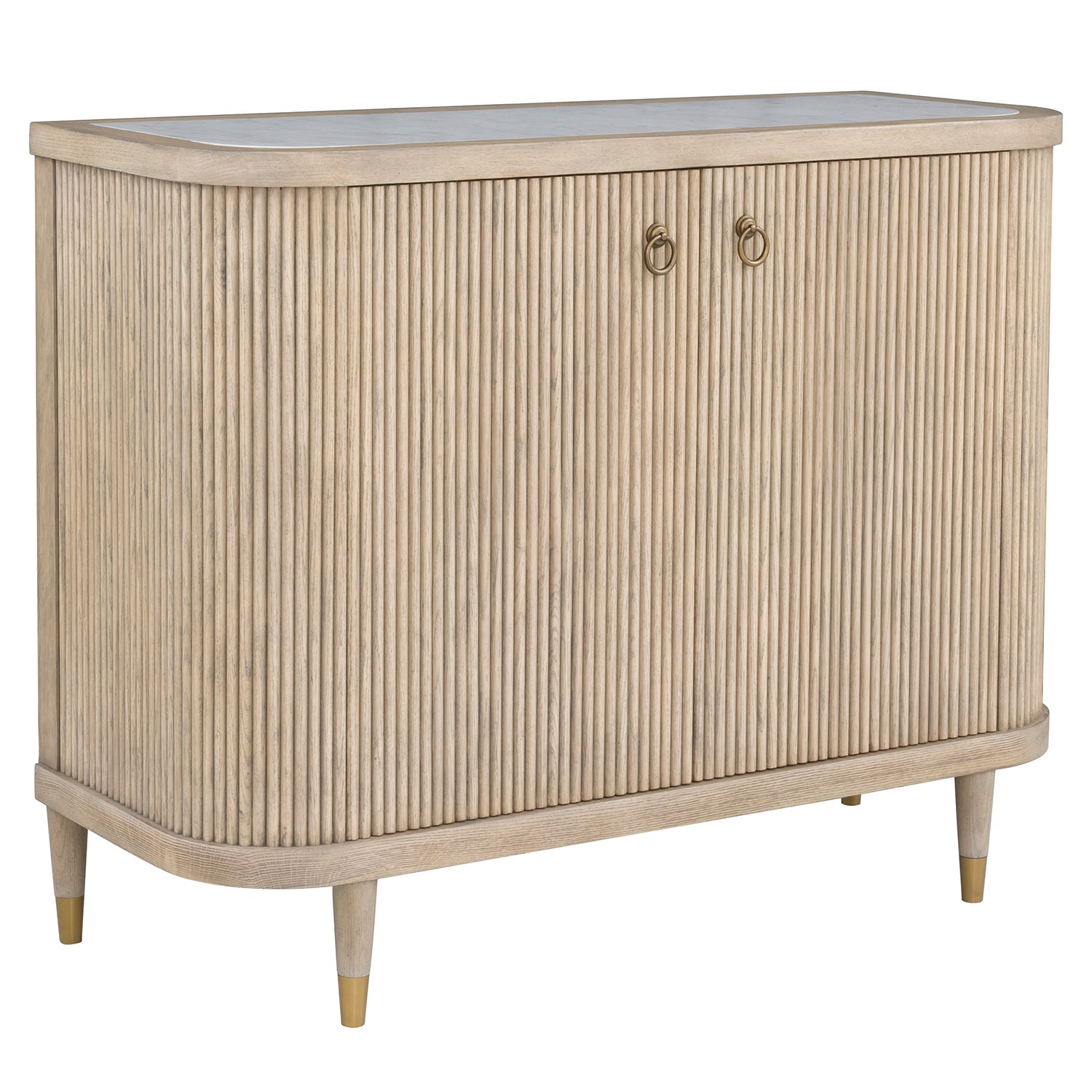 Everett Charcoal Demilune Credenza