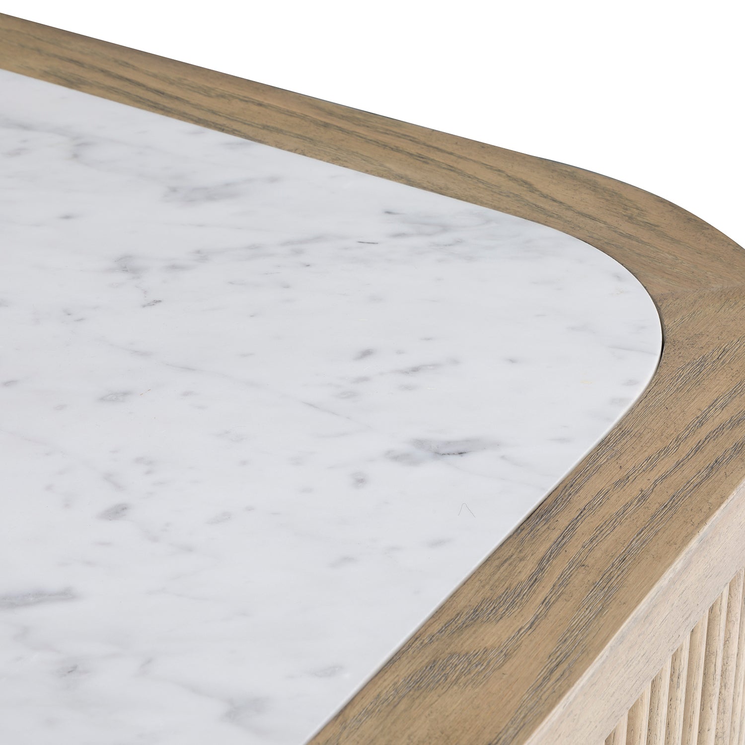 Everett Charcoal Demilune Credenza design detail