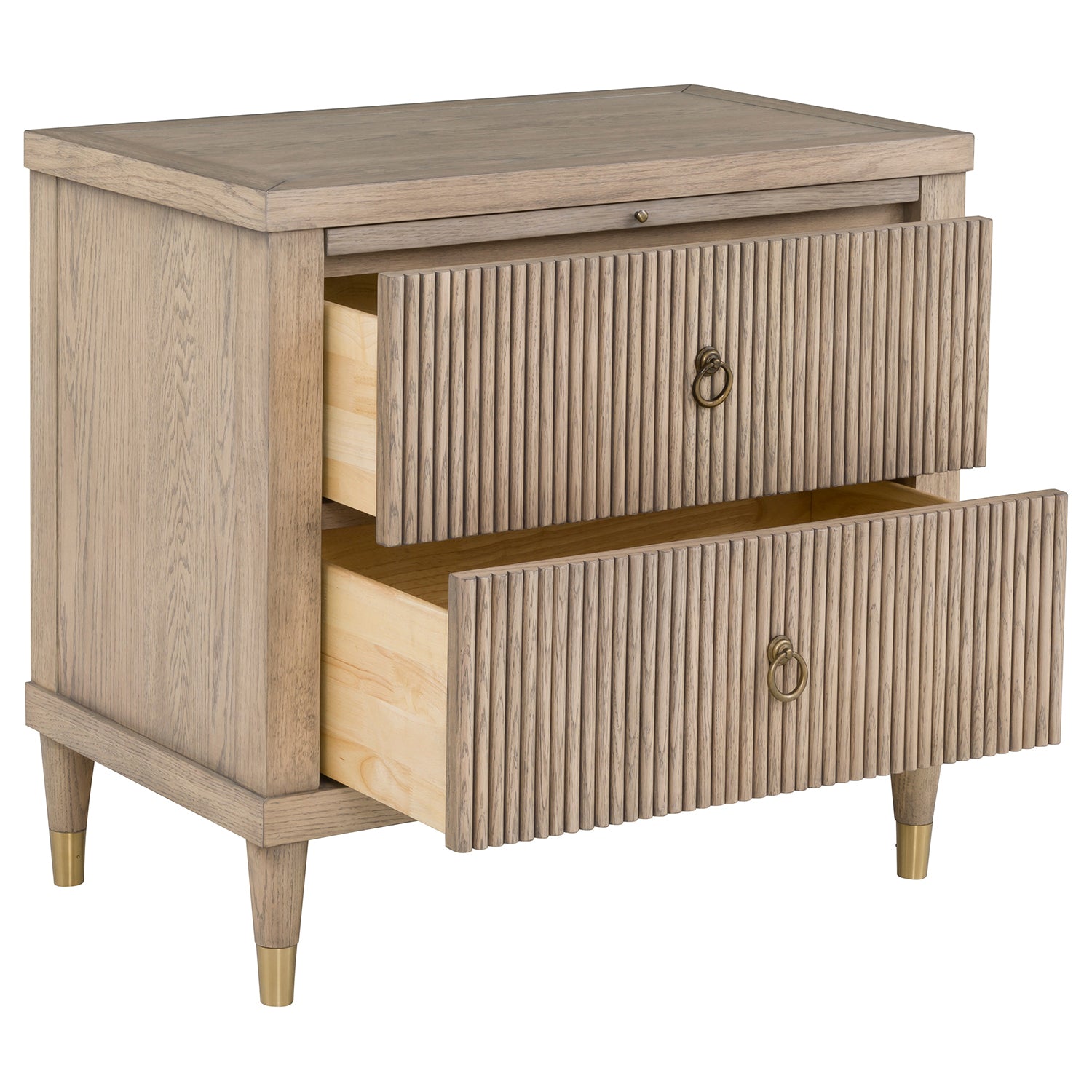 Everett Biscotti Nightstand Set of 2 material close-up