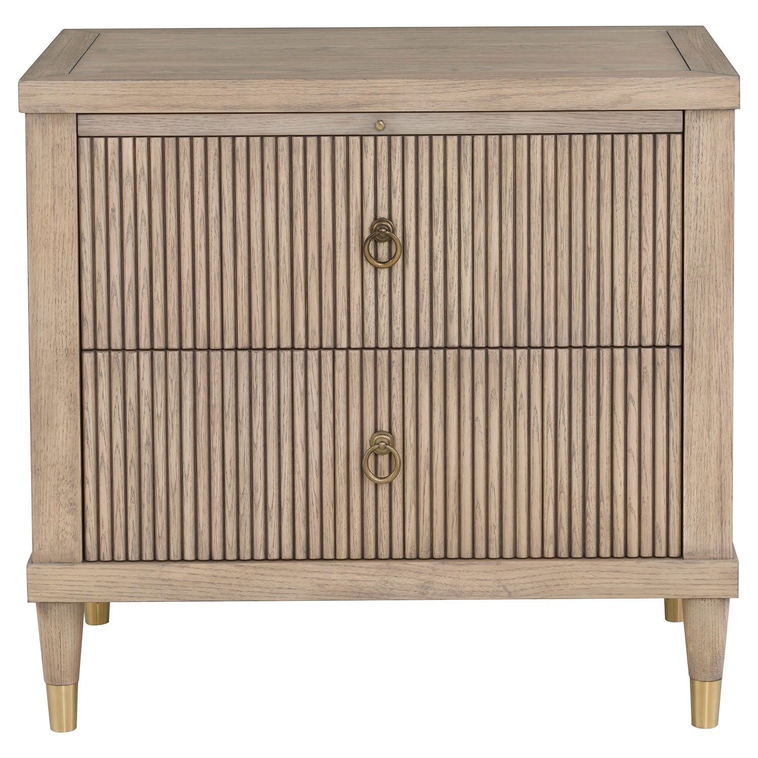 Everett Biscotti Nightstand Set of 2 finish detail