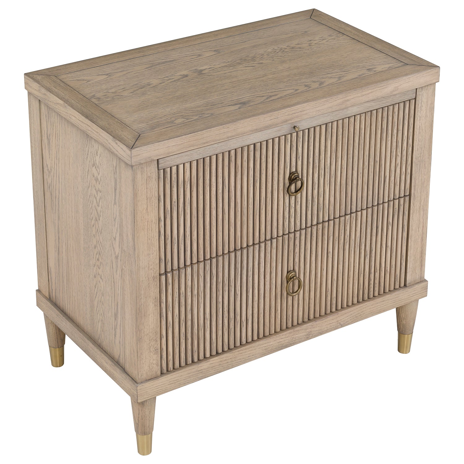 Everett Biscotti Nightstand Set of 2 styling detail