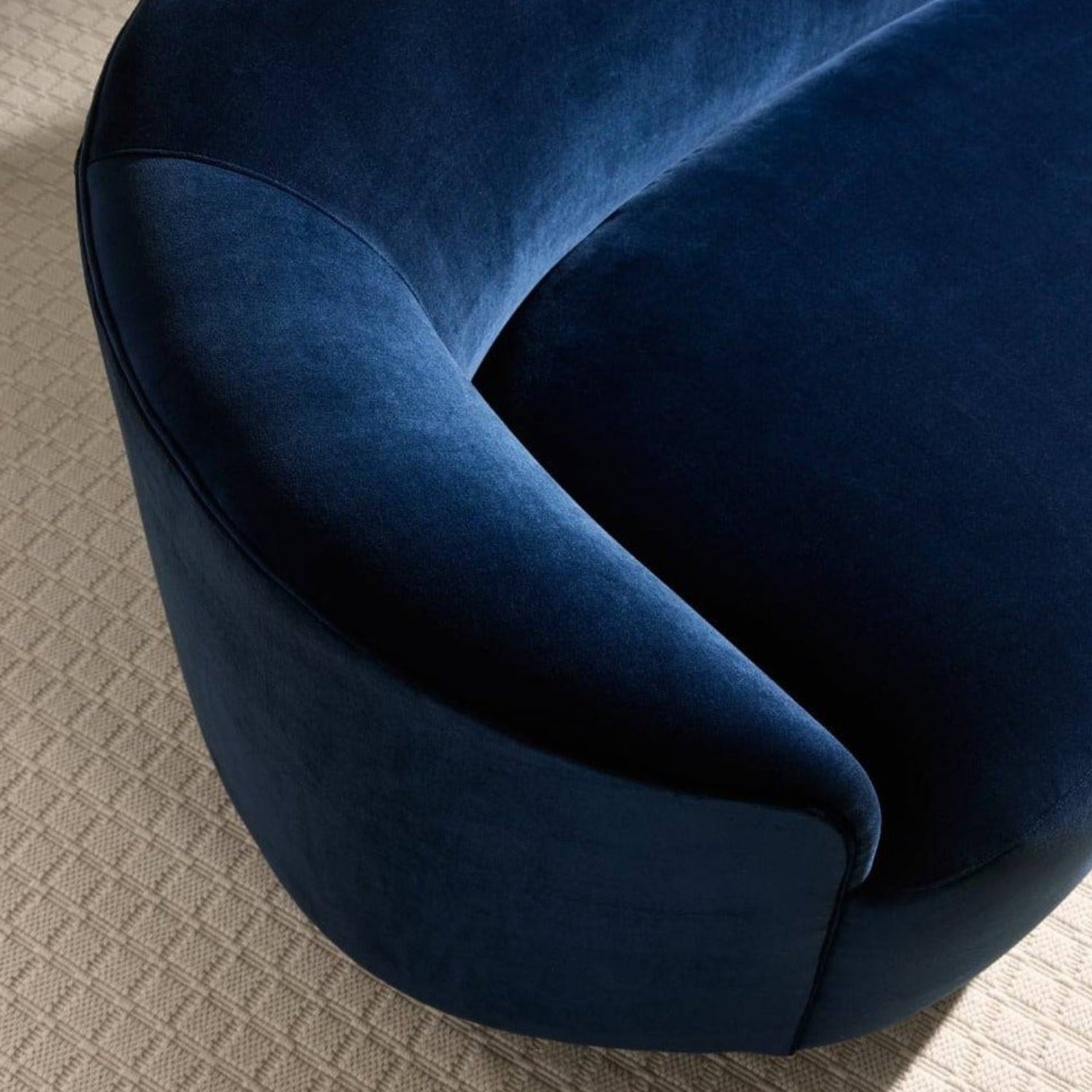 Arteriors Turner Indigo Velvet Sofa