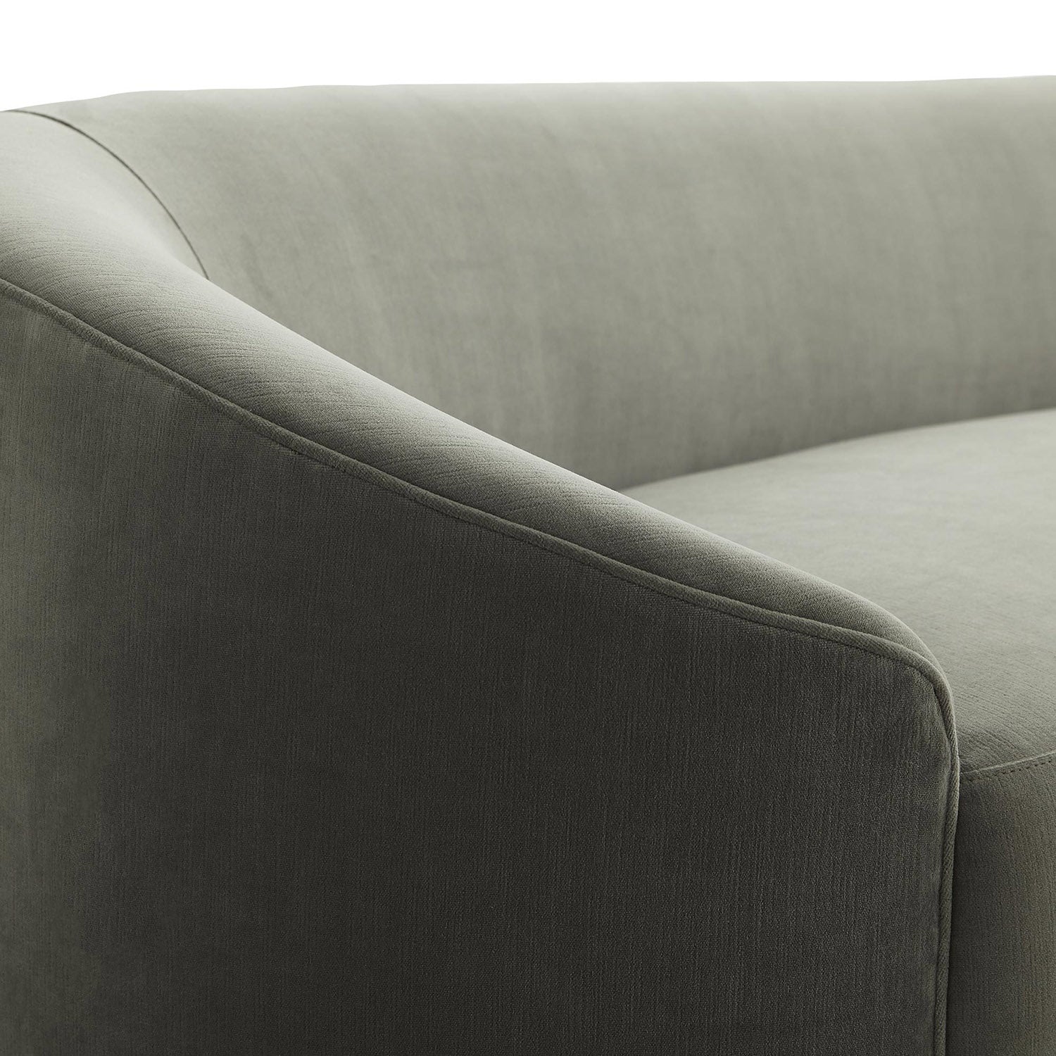 Arteriors Turner Sharkskin Velvet Gray Ash Sofa