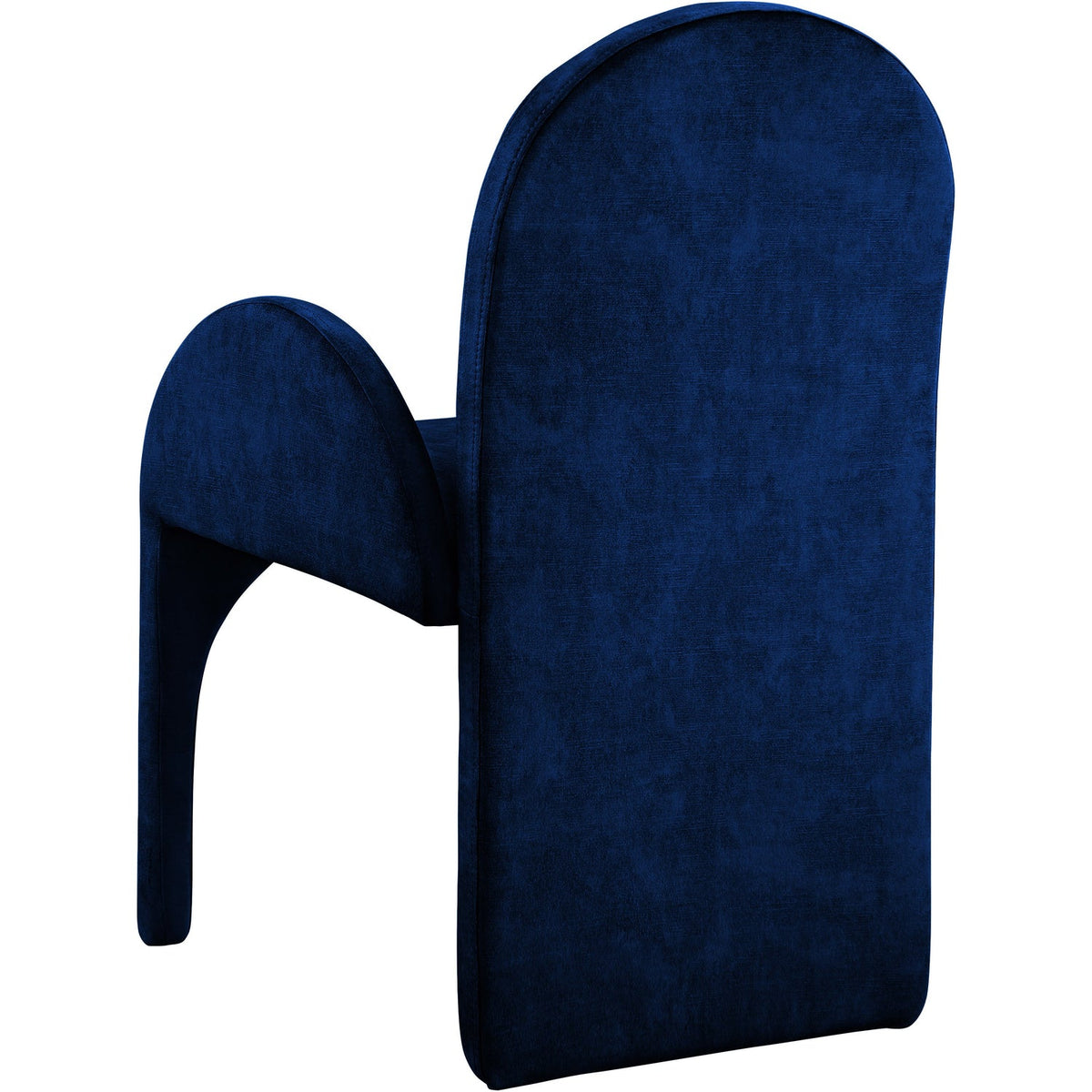 Summer Navy Velvet Upholstered Dining Arm Chair Set of 2