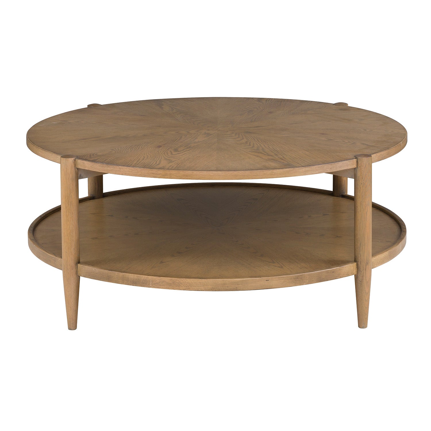 Fairfield Chair Maxwell Sunlit Oak Round Cocktail Table