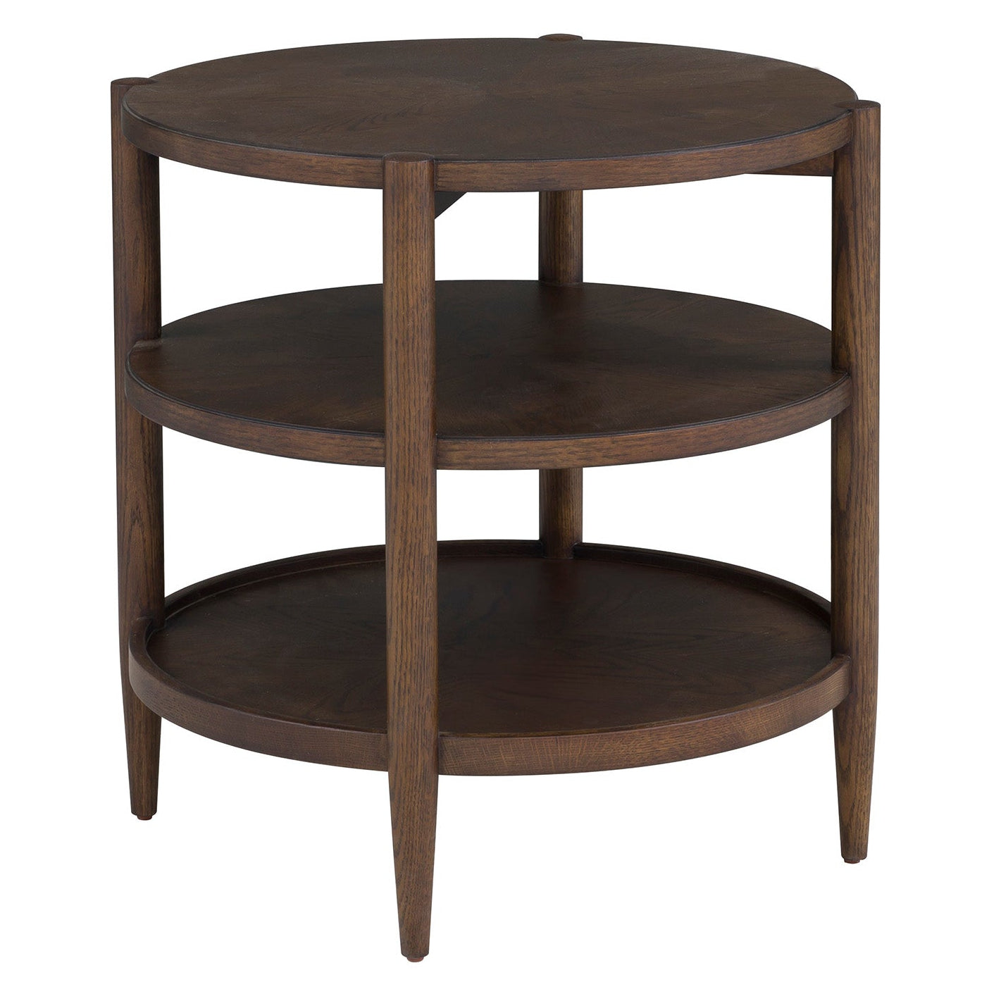 Fairfield Chair Maxwell Caramel Round End Table Set of 2