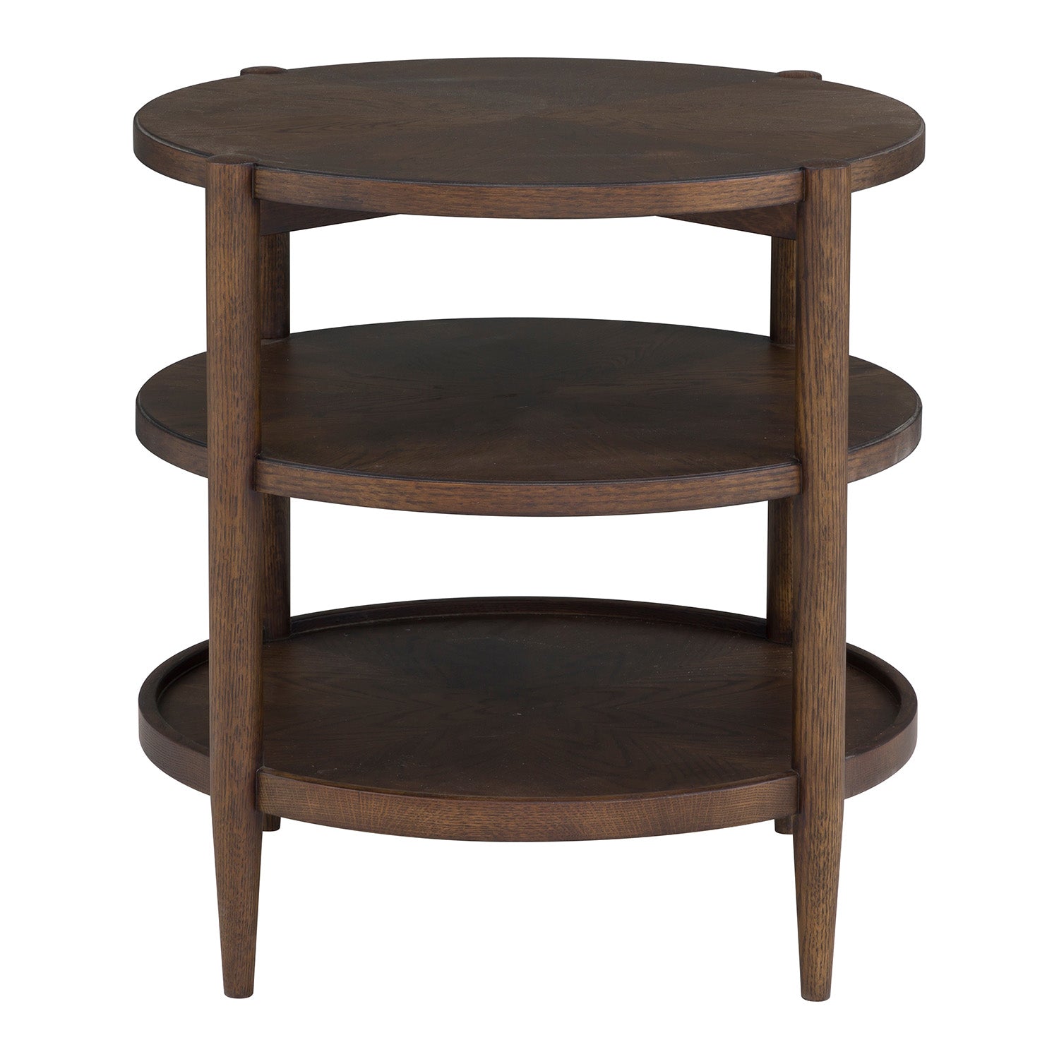 Fairfield Chair Maxwell Caramel Round End Table Set of 2