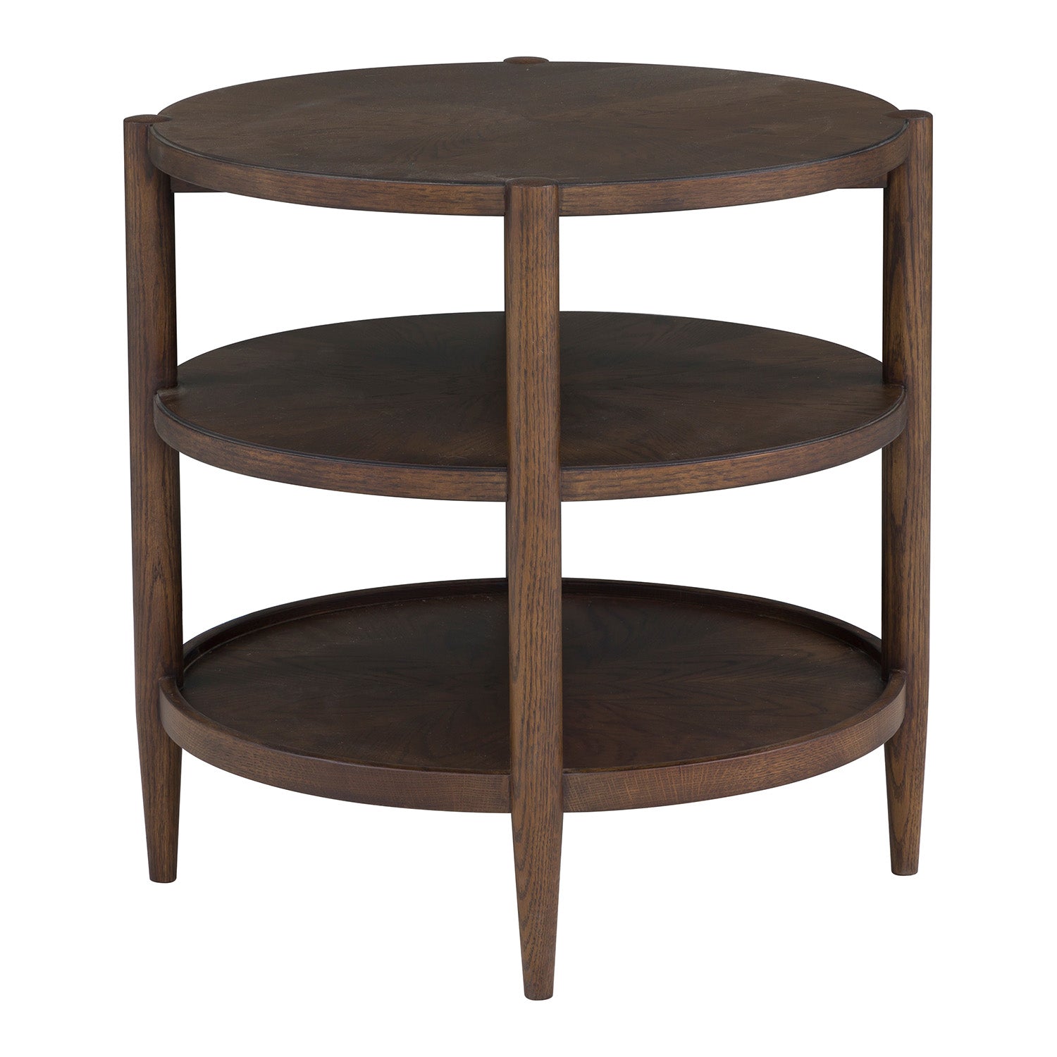 Fairfield Chair Maxwell Caramel Round End Table Set of 2