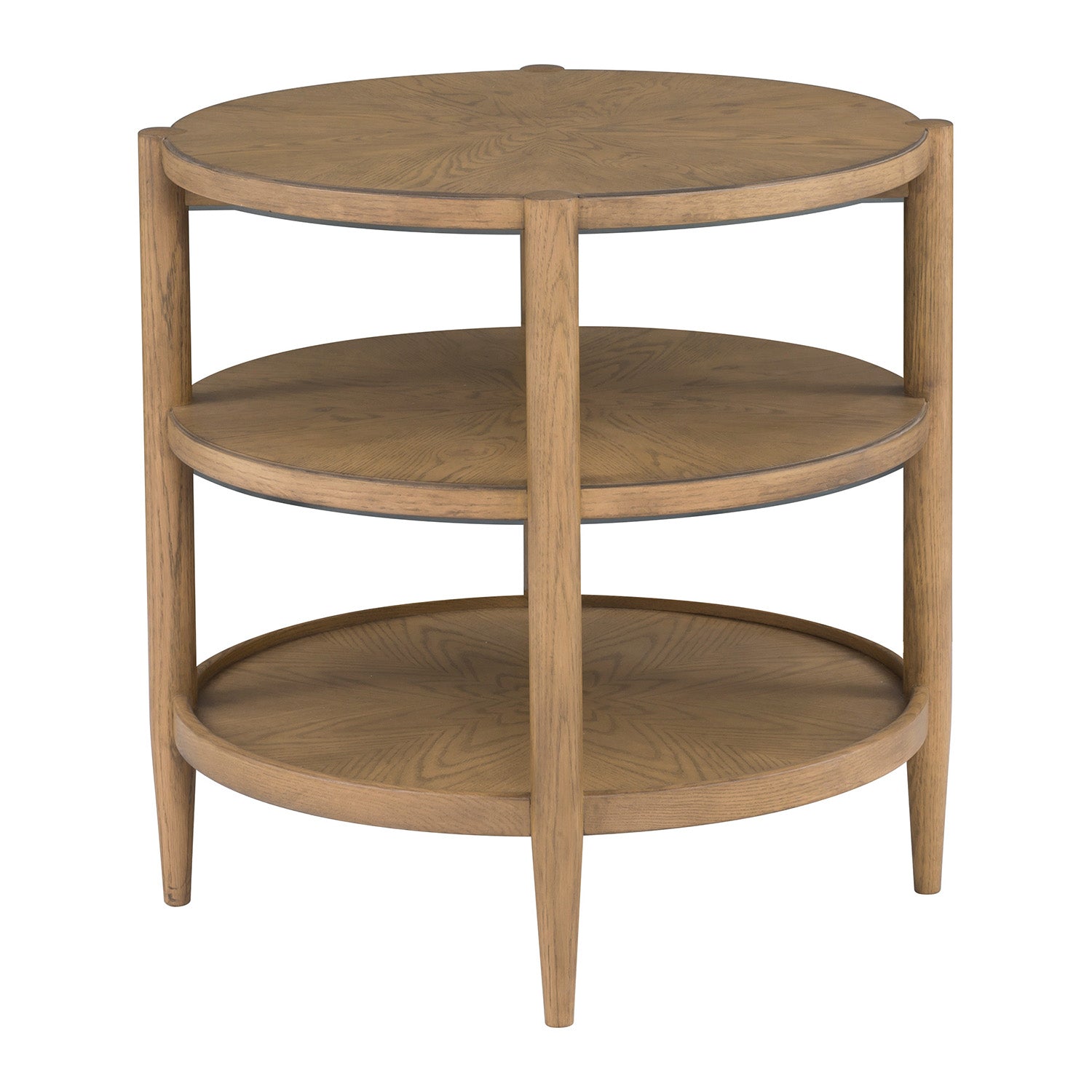 Fairfield Chair Maxwell Sunlit Oak Round End Table Set of 2