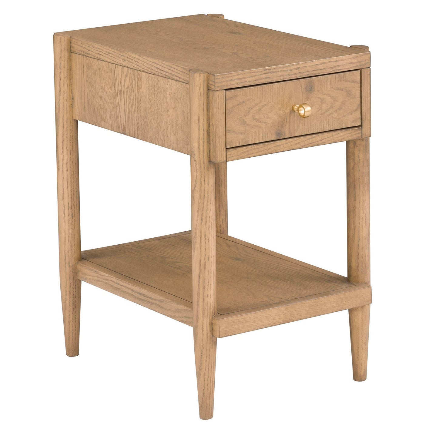 Fairfield Chair Maxwell Sunlit Oak One Drawer Rectangle Drink Table Set of 2