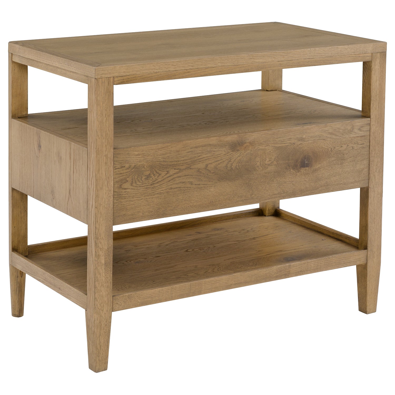 Maxwell Sunlit Oak Nightstand Set of 2 surface detail