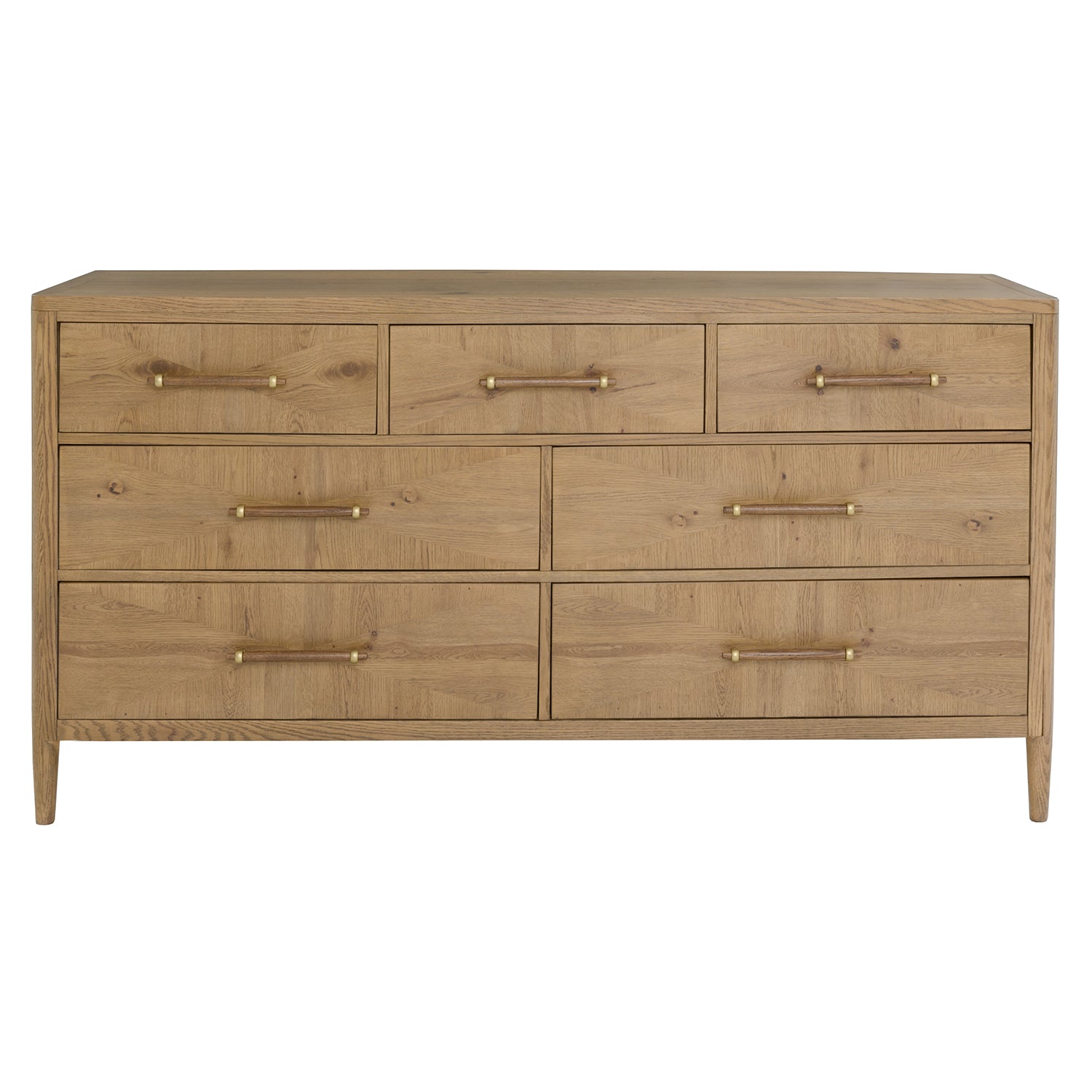 Maxwell Sunlit Oak Dresser styling detail
