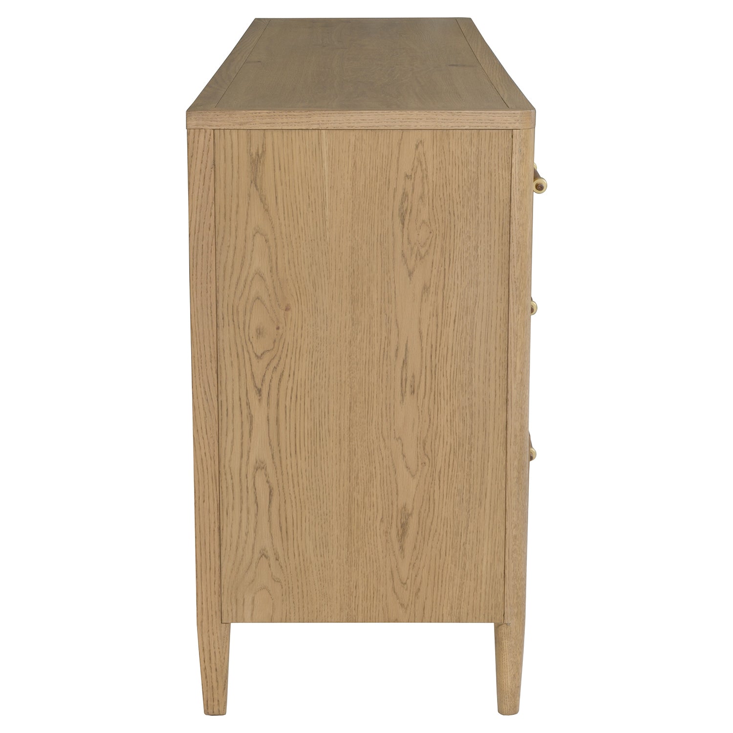Maxwell Sunlit Oak Dresser craftsmanship detail