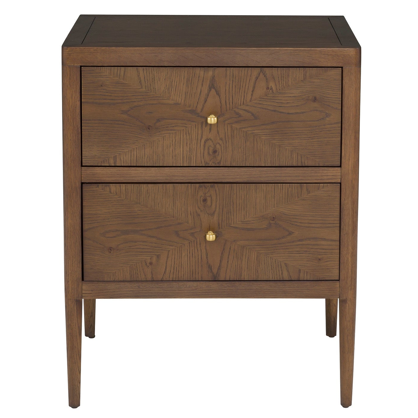 Fairfield Chair Maxwell Caramel 2-Drawer Petite Nightstand Set of 2