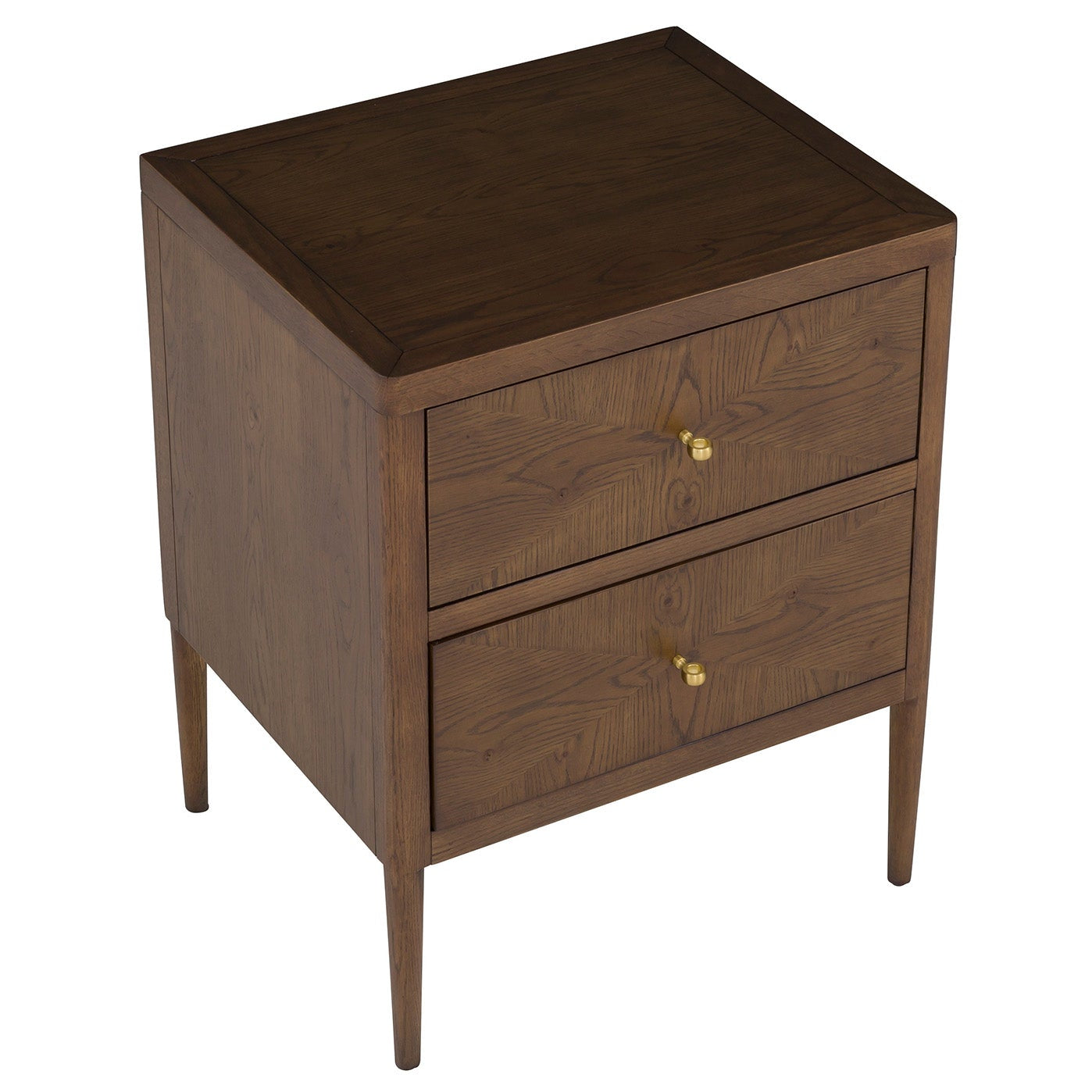 Fairfield Chair Maxwell Caramel 2-Drawer Petite Nightstand Set of 2