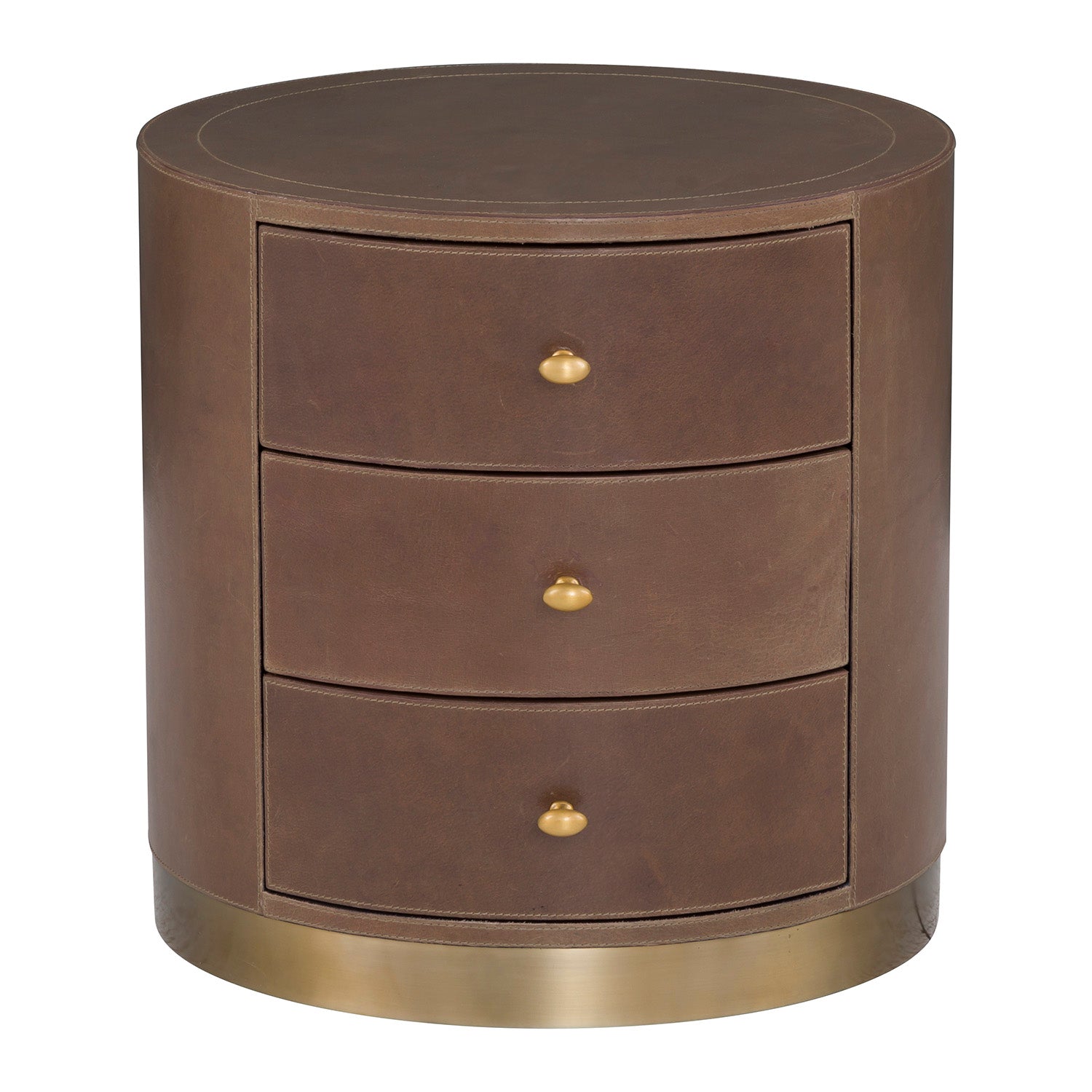 Fairfield Chair Dimitri Three Drawer Round End Table Set of 2