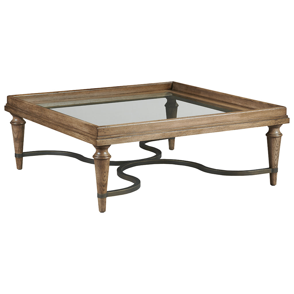 Fairfield Chair Cheneais Square Cocktail Table in French Oak