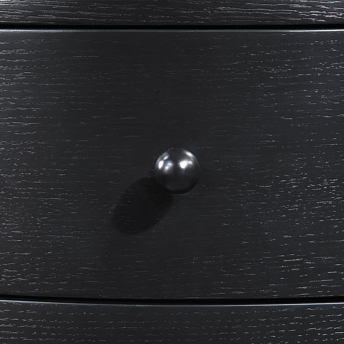 Oasis 23.75in Black Acacia Veneer And Solid Wood Nightstand Set of 2