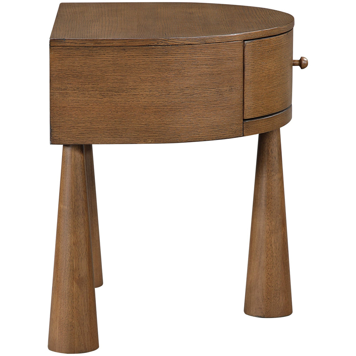 Oasis 23.75in Brown Acacia Veneer And Solid Wood Nightstand Set of 2