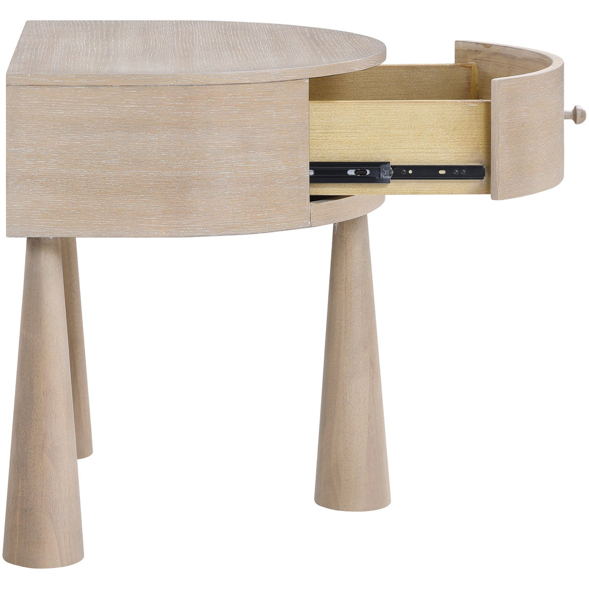 Oasis 23.75in Natural Acacia Veneer And Solid Wood Nightstand Set of 2
