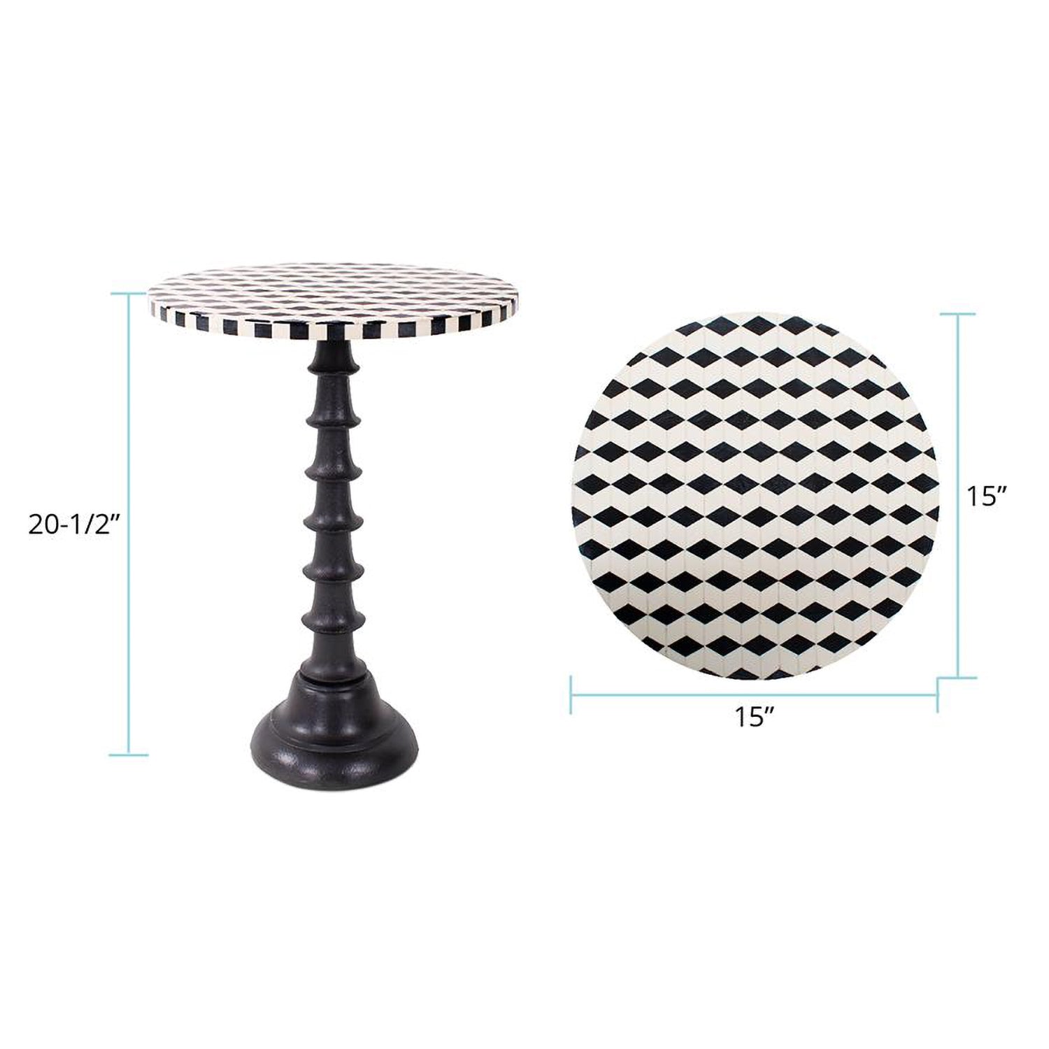 Columbina Inlaid Drink Table